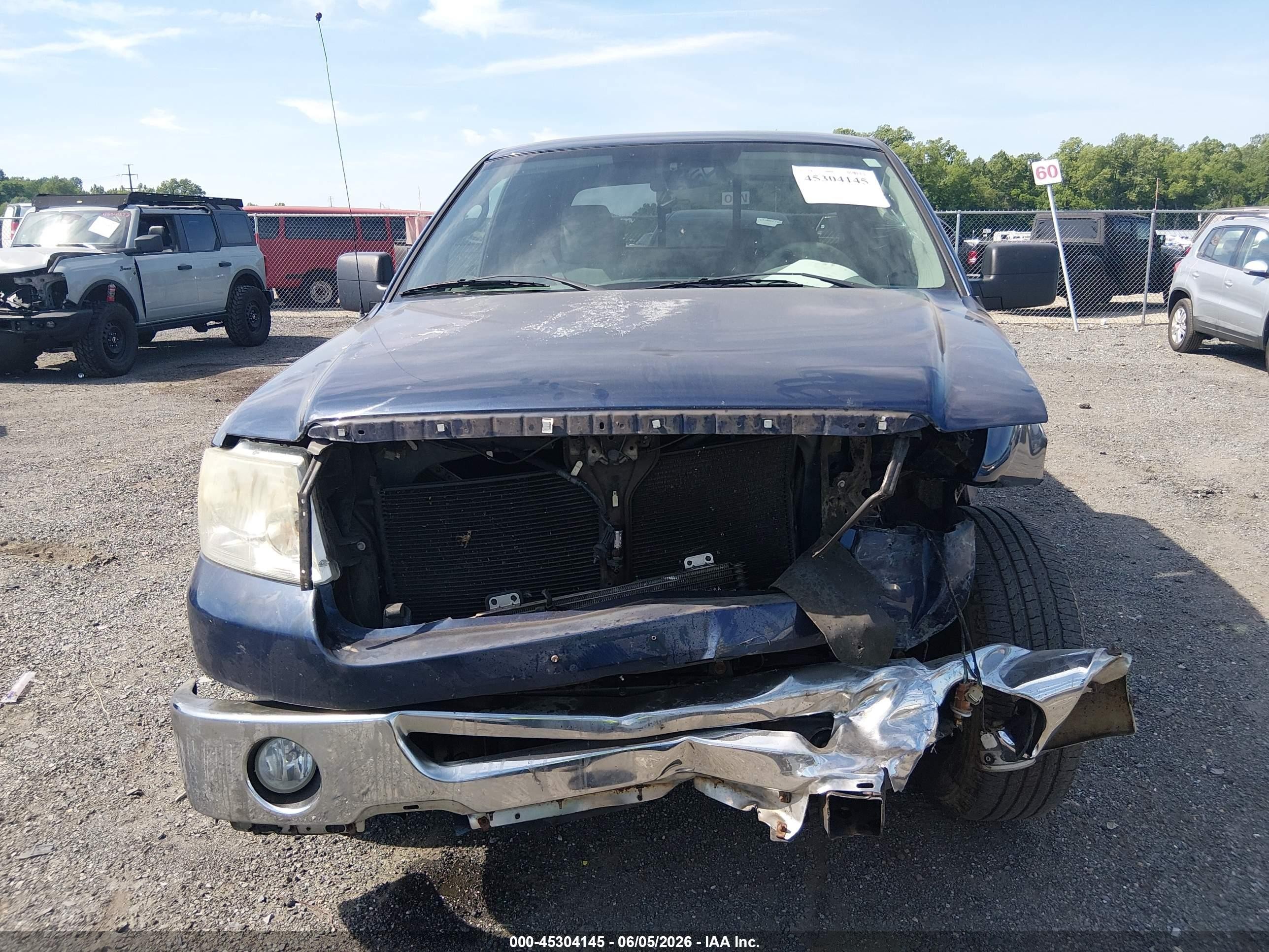 2007 Ford F-150 Lariat/stx/xl/xlt Blue vin: 1FTPX12V07FB79978