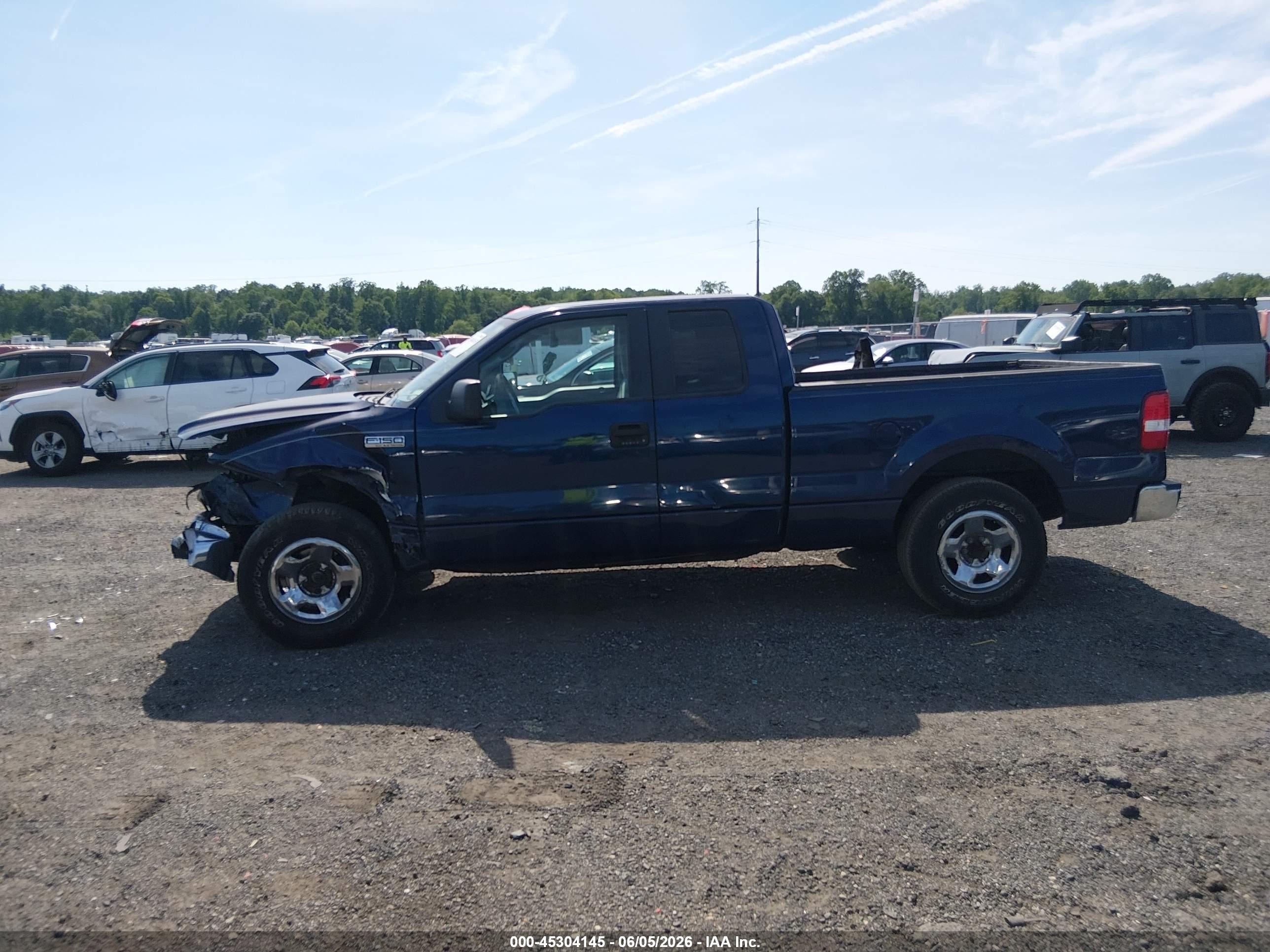2007 Ford F-150 Lariat/stx/xl/xlt Blue vin: 1FTPX12V07FB79978