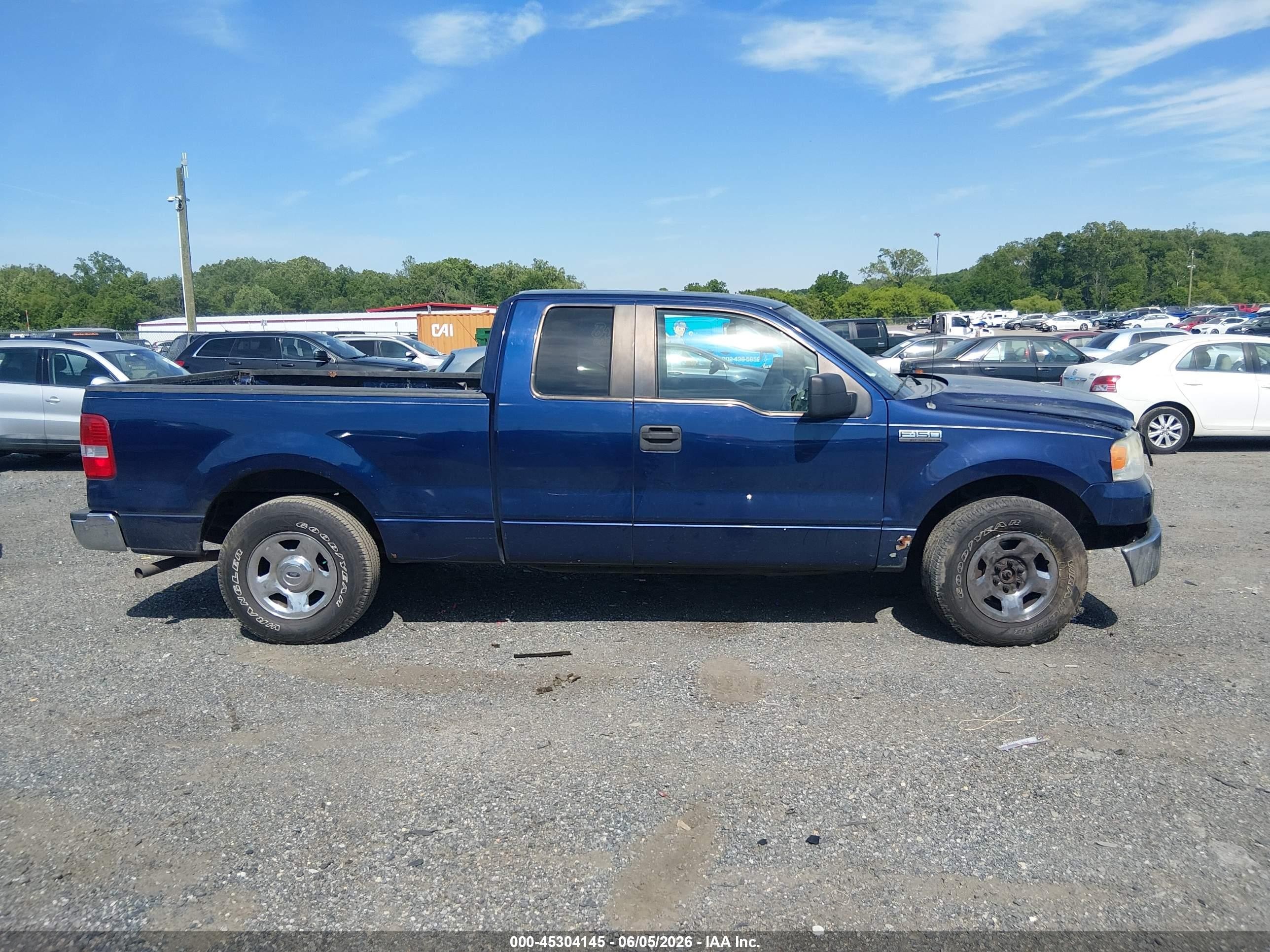 2007 Ford F-150 Lariat/stx/xl/xlt Blue vin: 1FTPX12V07FB79978