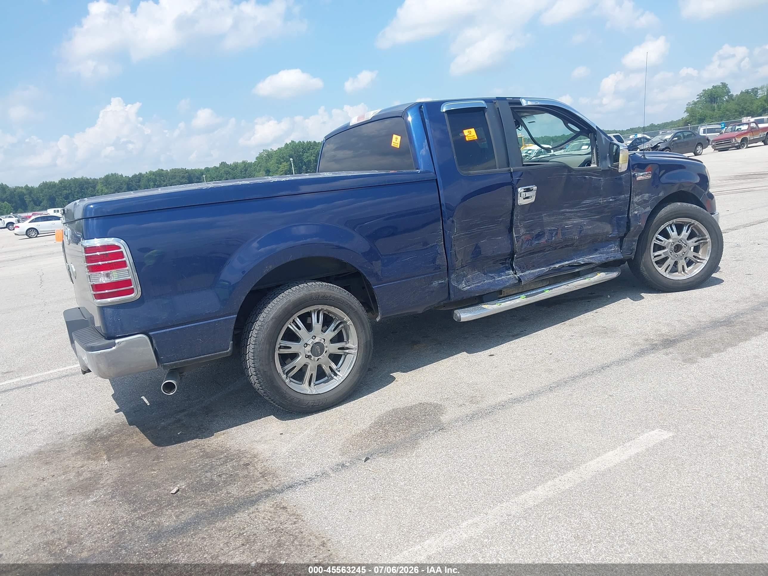 2008 Ford F-150   Dark Blue vin: 1FTPX12V08FA61821