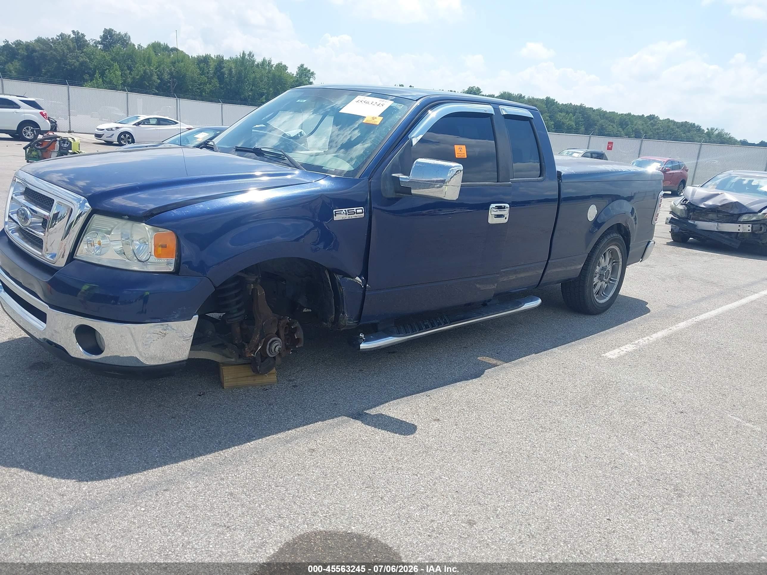 2008 Ford F-150   Dark Blue vin: 1FTPX12V08FA61821