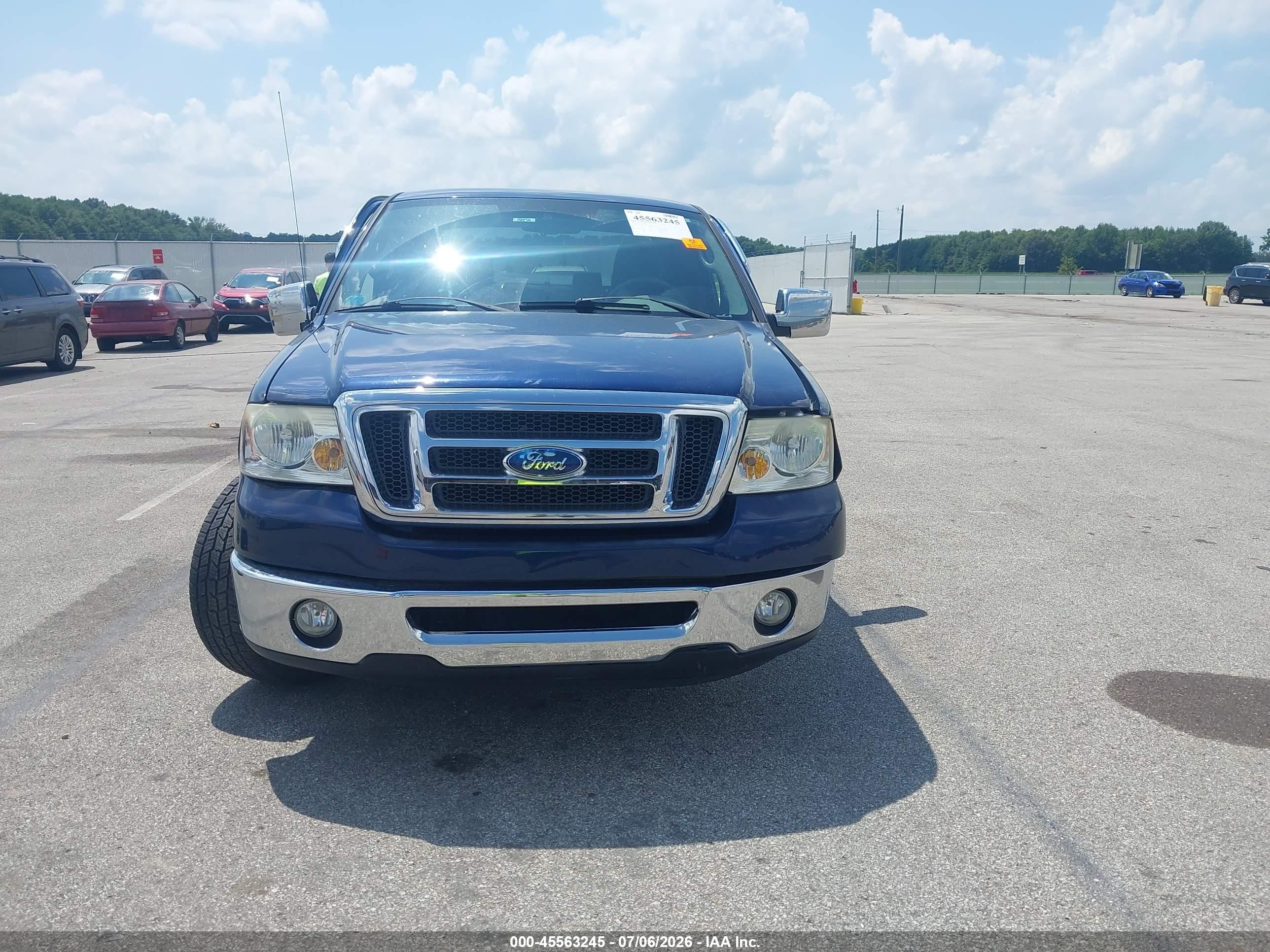 2008 Ford F-150   Dark Blue vin: 1FTPX12V08FA61821