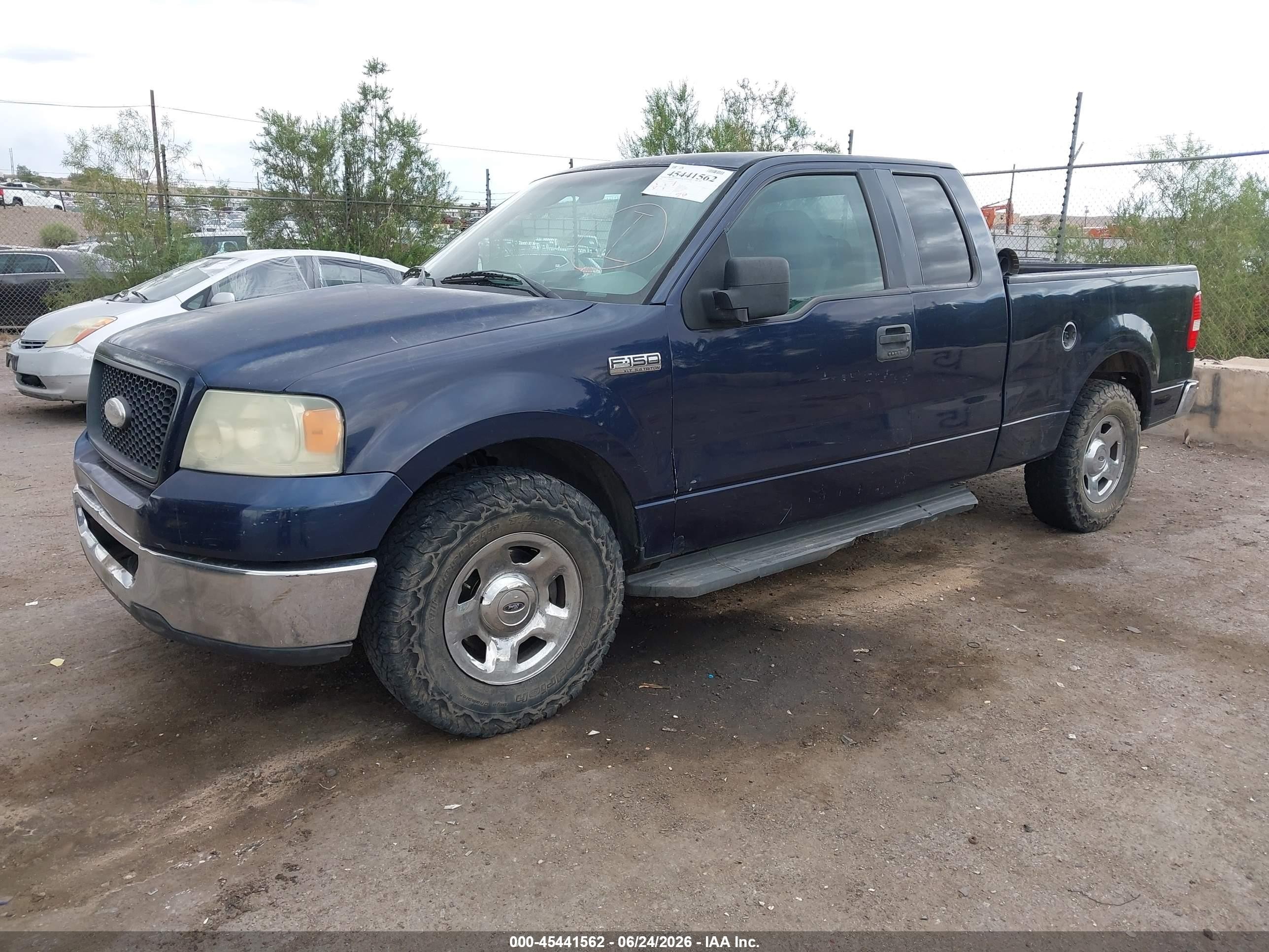 2006 Ford F-150 Lariat/xl/xlt Blue vin: 1FTPX12V16NB50963