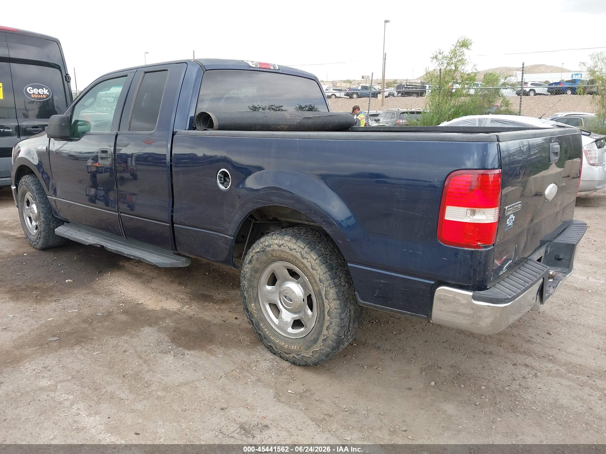 2006 Ford F-150 Lariat/xl/xlt Blue vin: 1FTPX12V16NB50963