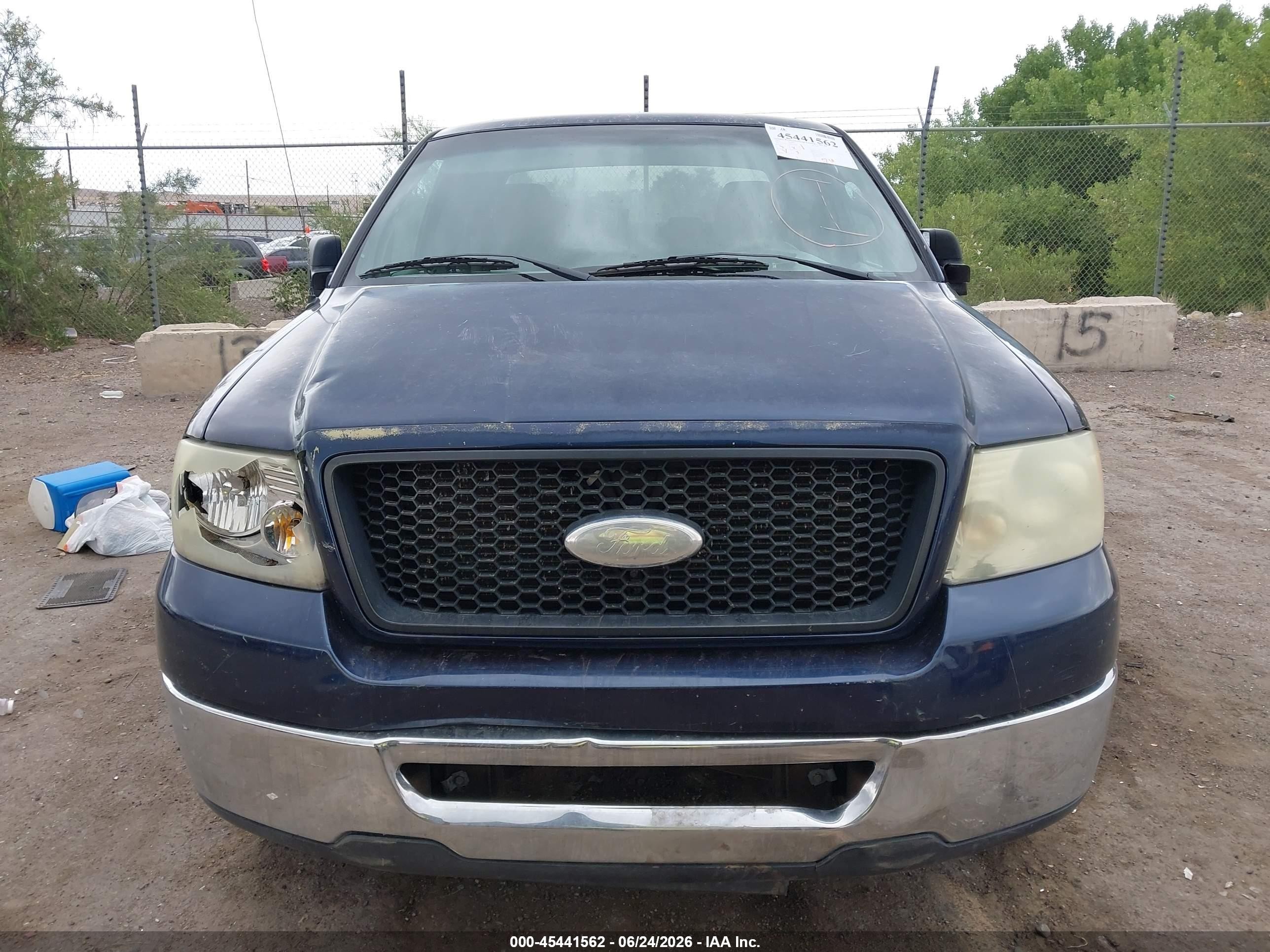 2006 Ford F-150 Lariat/xl/xlt Blue vin: 1FTPX12V16NB50963