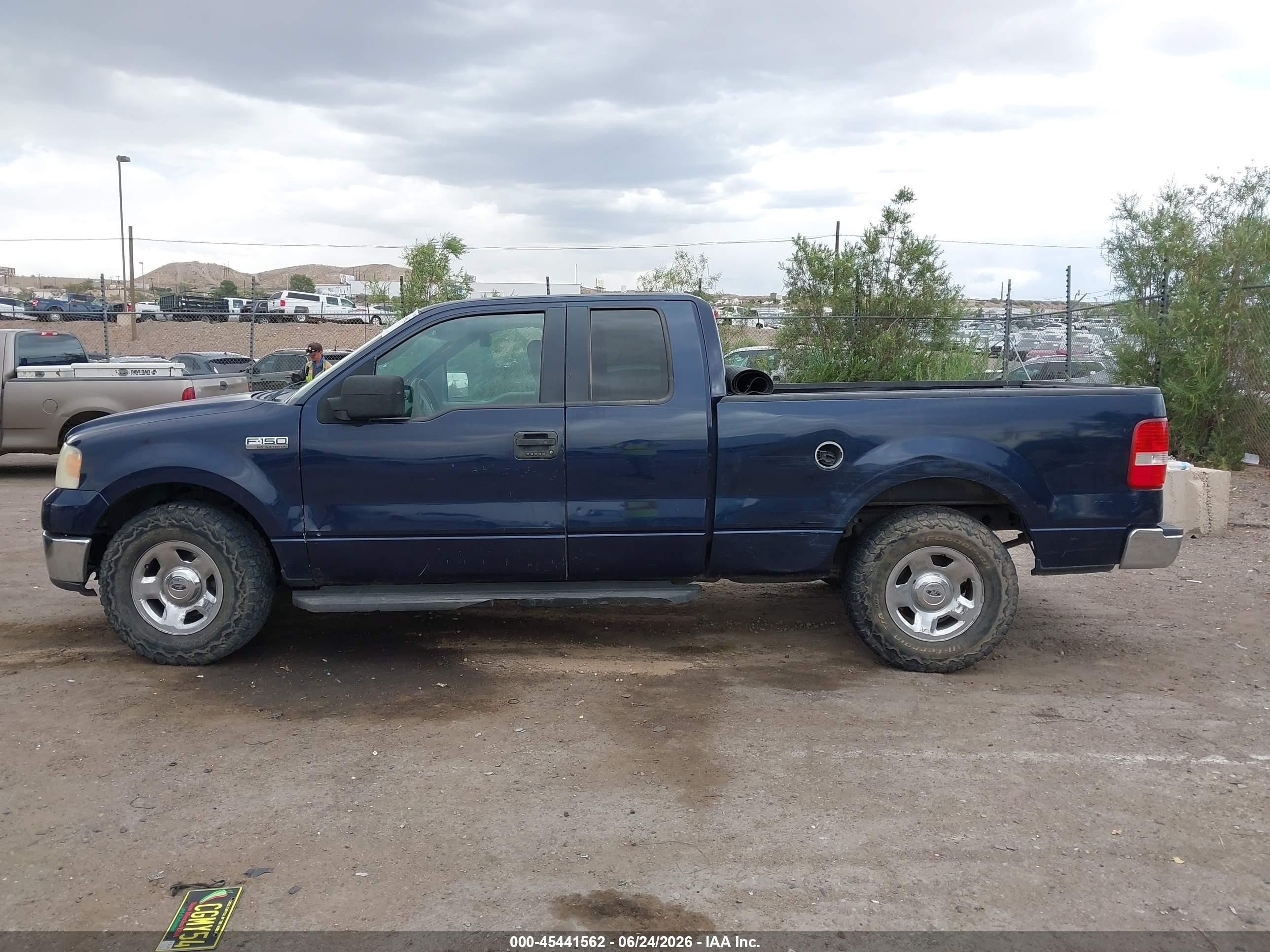 2006 Ford F-150 Lariat/xl/xlt Blue vin: 1FTPX12V16NB50963