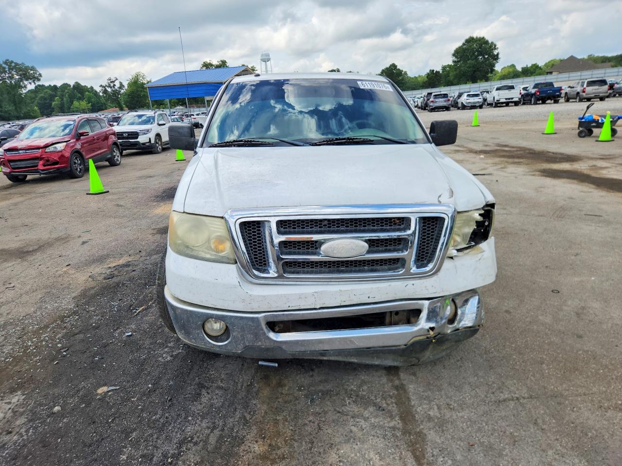 2007 Ford F150 White vin: 1FTPX12V17KC59698