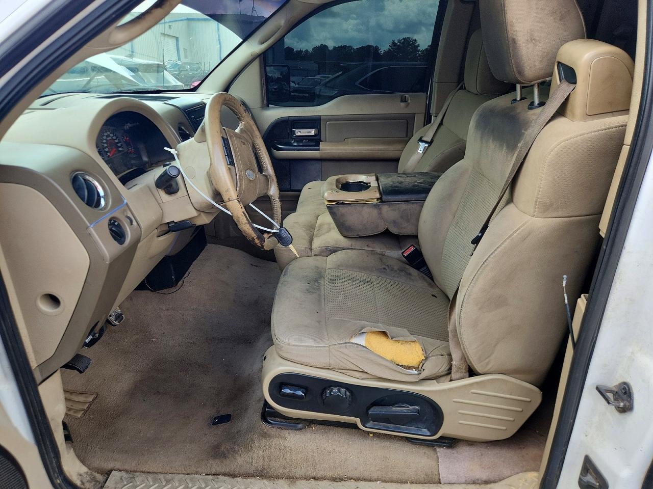2007 Ford F150 White vin: 1FTPX12V17KC59698