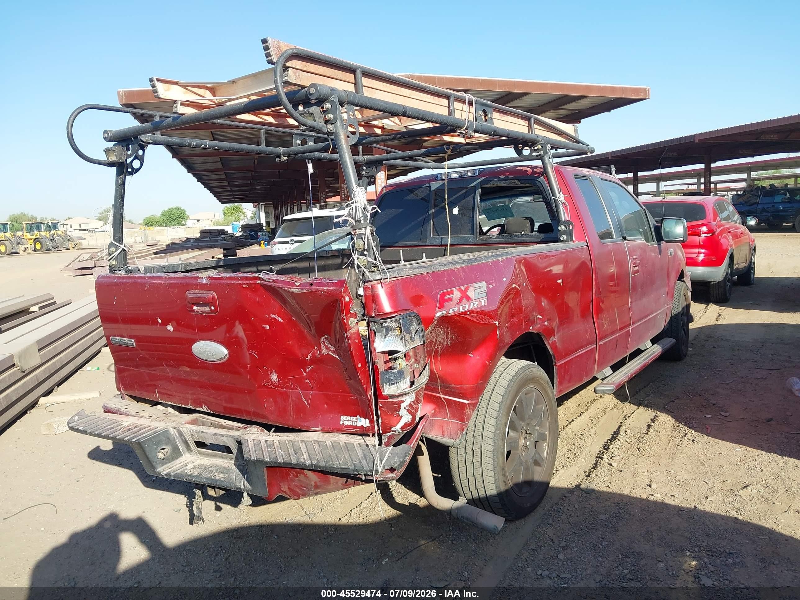 2007 Ford F-150 Lariat/stx/xl/xlt Red vin: 1FTPX12V17KD65889