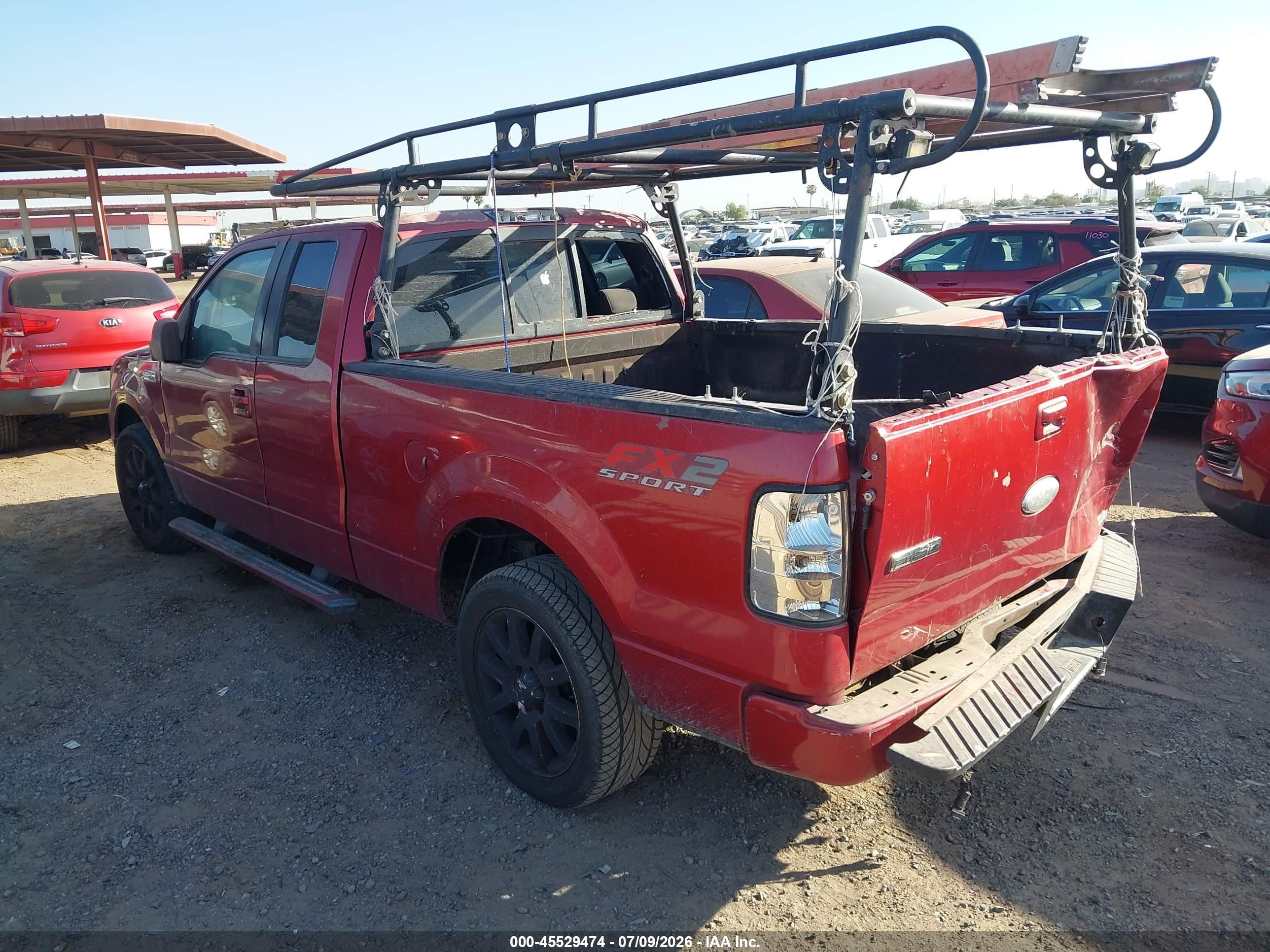 2007 Ford F-150 Lariat/stx/xl/xlt Red vin: 1FTPX12V17KD65889