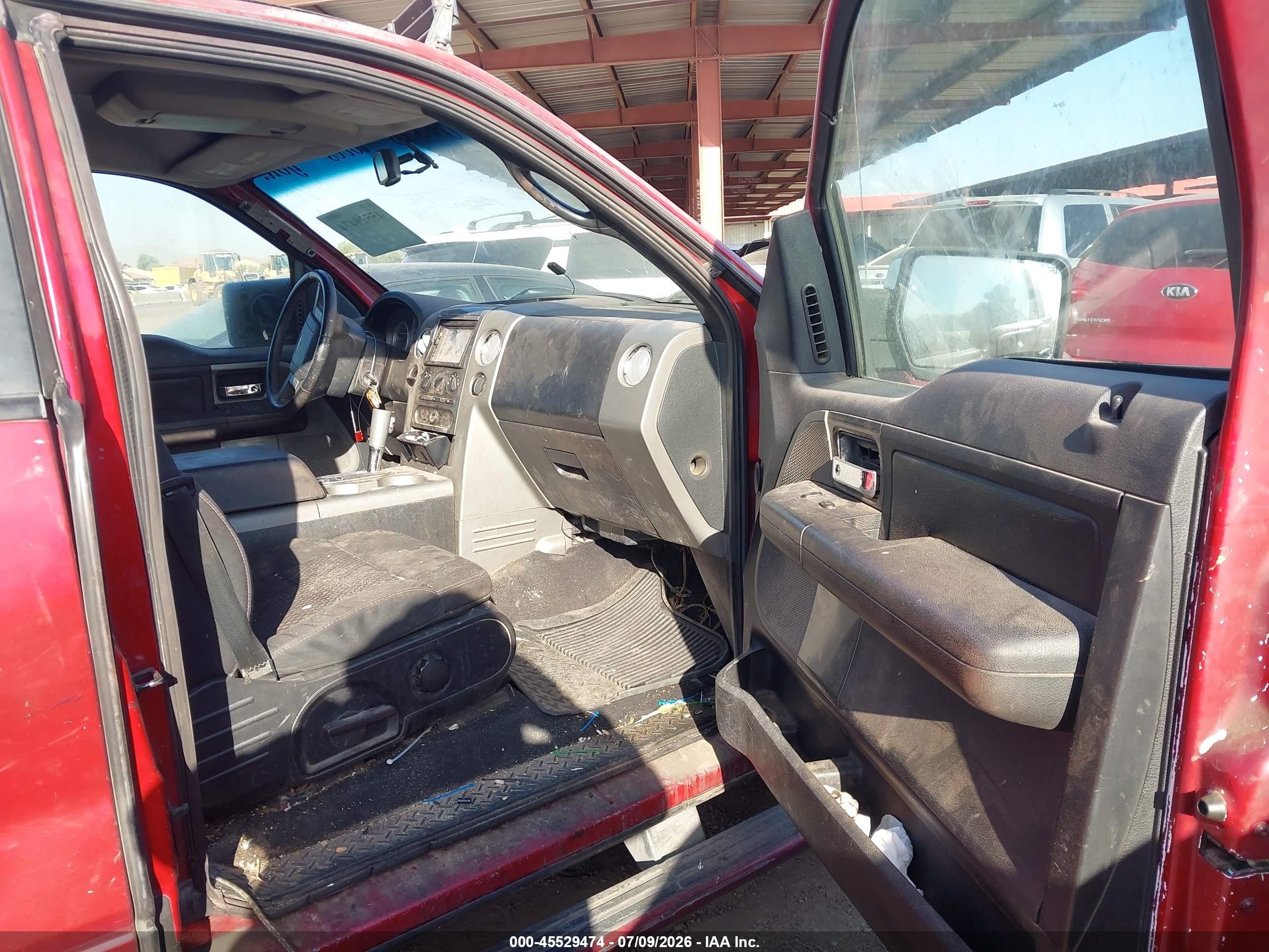 2007 Ford F-150 Lariat/stx/xl/xlt Red vin: 1FTPX12V17KD65889