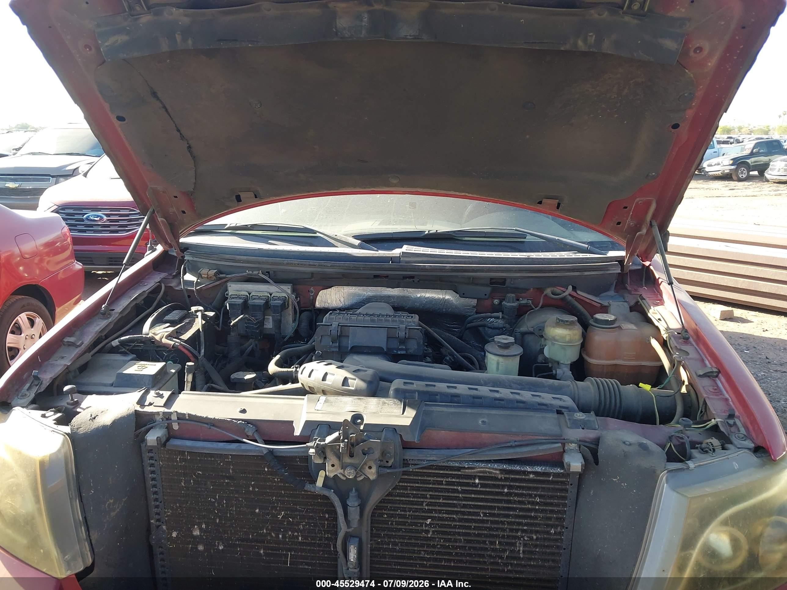2007 Ford F-150 Lariat/stx/xl/xlt Red vin: 1FTPX12V17KD65889