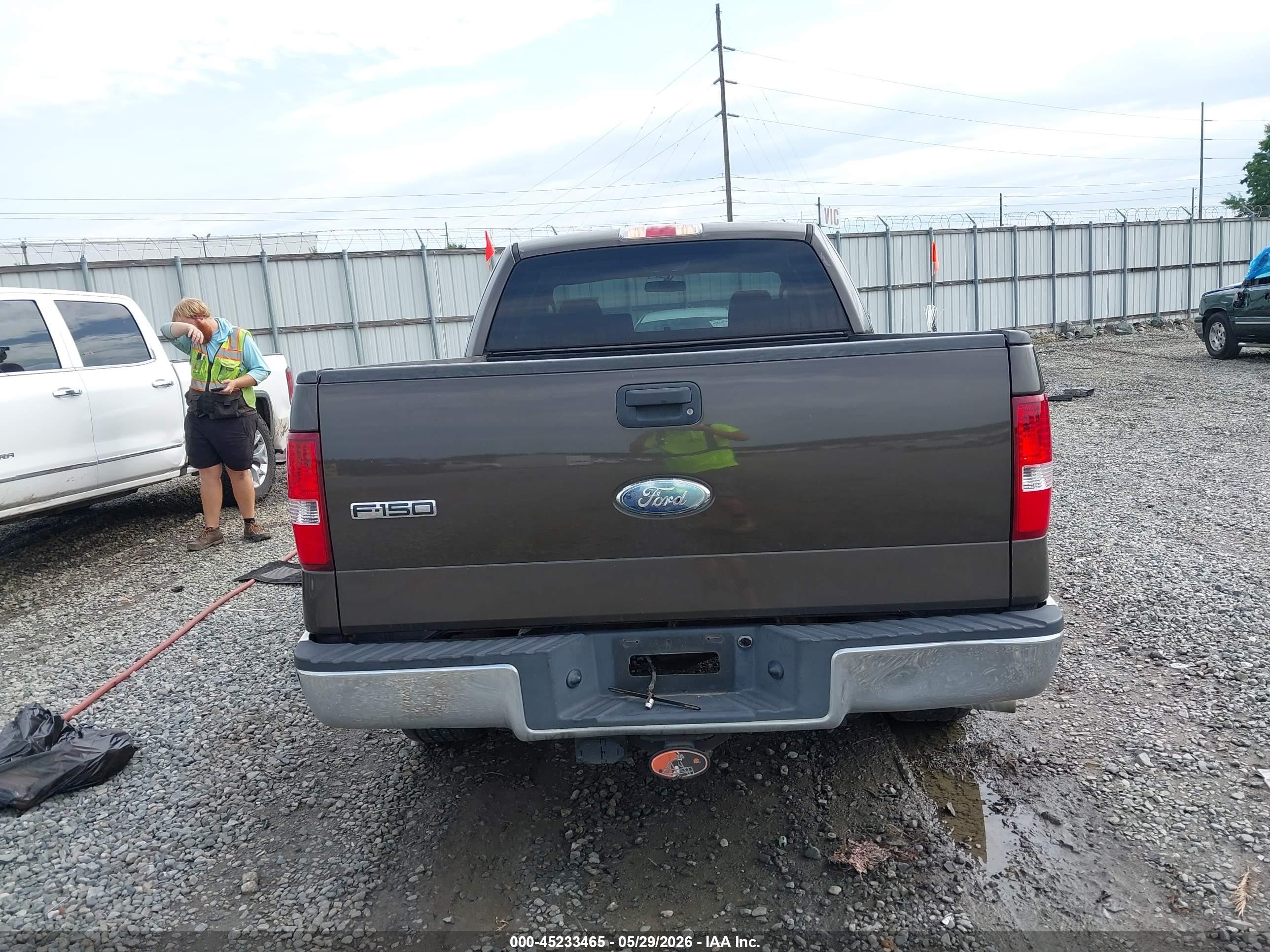 2008 Ford F-150 Lariat/xl/xlt Brown vin: 1FTPX12V18KC76776