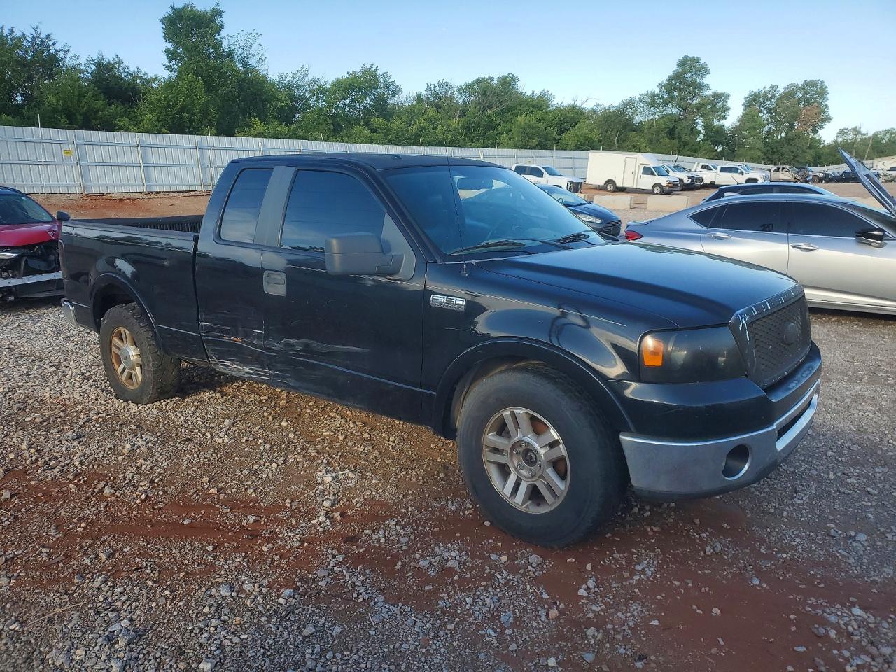 2007 Ford F150 Black vin: 1FTPX12V27NA21437