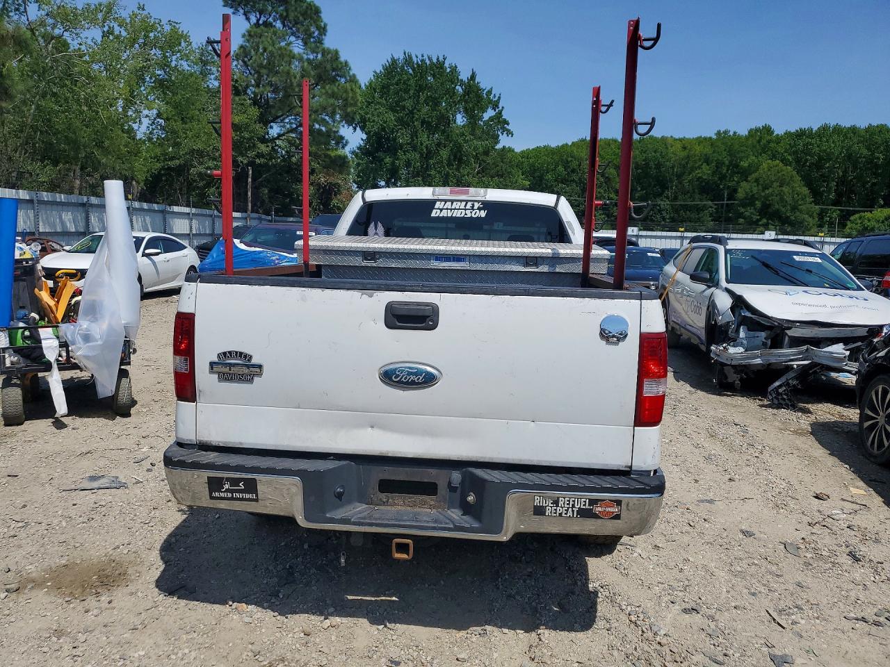 2006 Ford F150 White vin: 1FTPX12V36FB81285