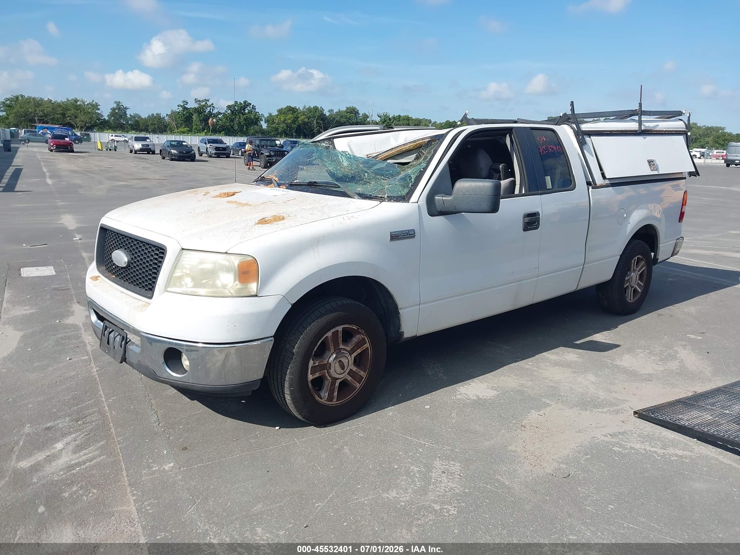 2006 Ford F-150 Lariat/xl/xlt White vin: 1FTPX12V36NB70163