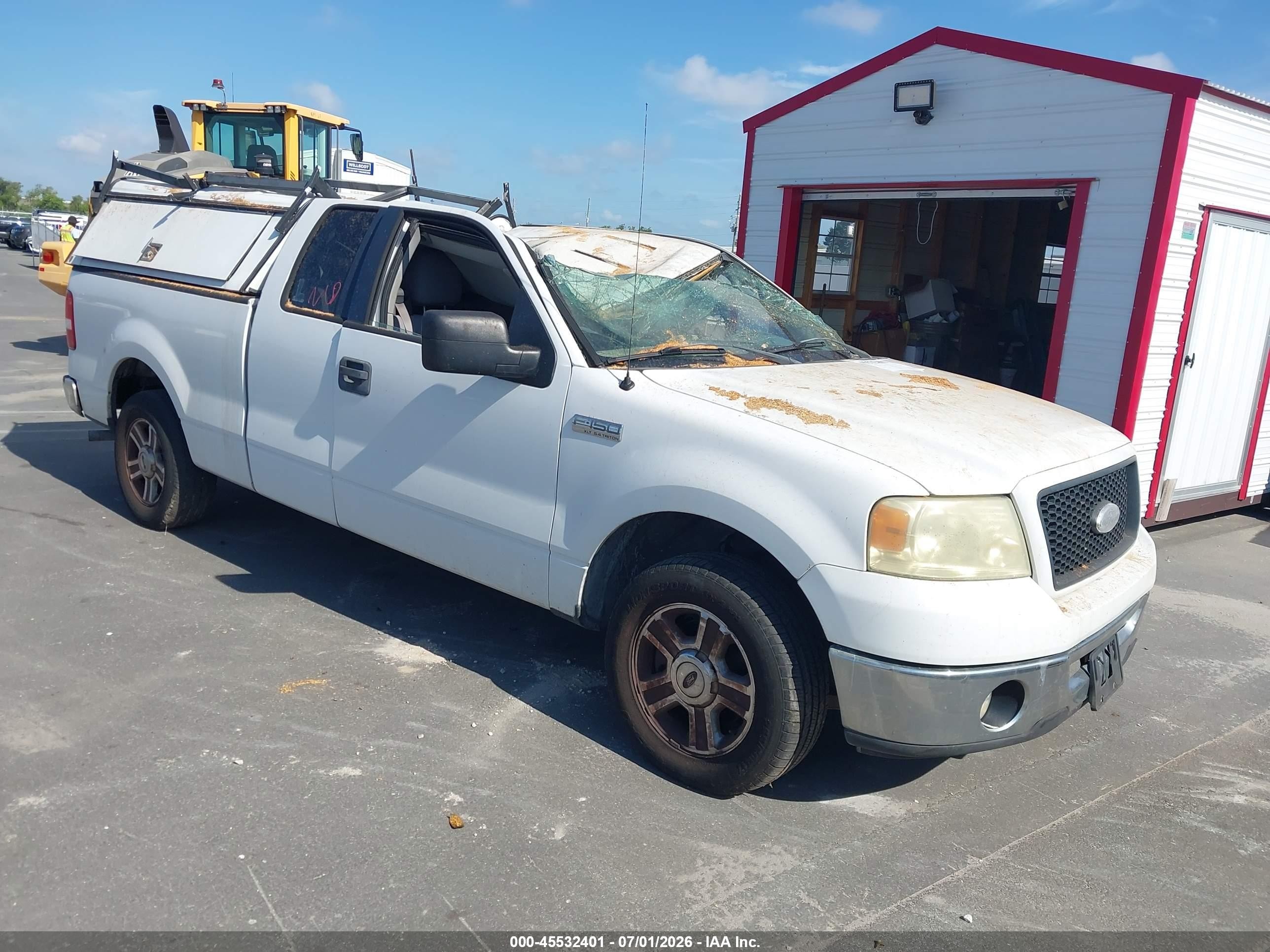 2006 Ford F-150 Lariat/xl/xlt White vin: 1FTPX12V36NB70163