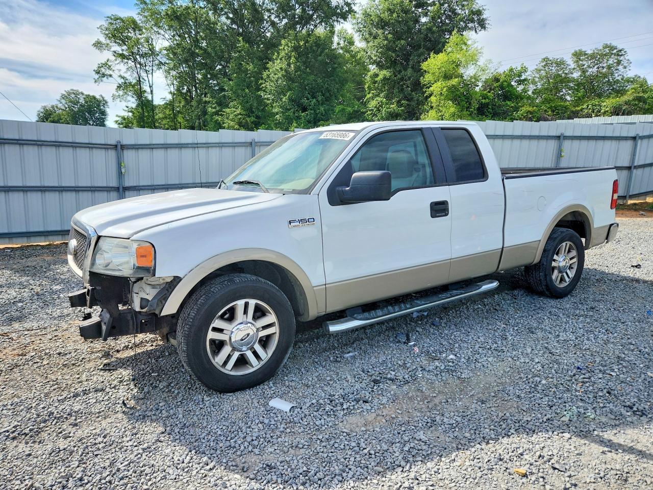 2007 Ford F150 White vin: 1FTPX12V37FB66173
