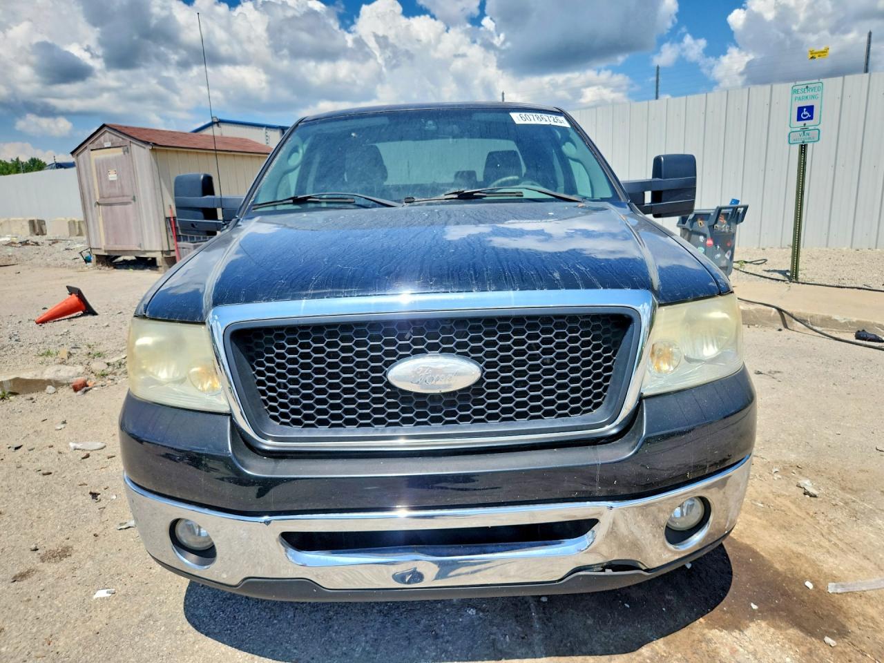 2008 Ford F150 Black vin: 1FTPX12V38FA71596