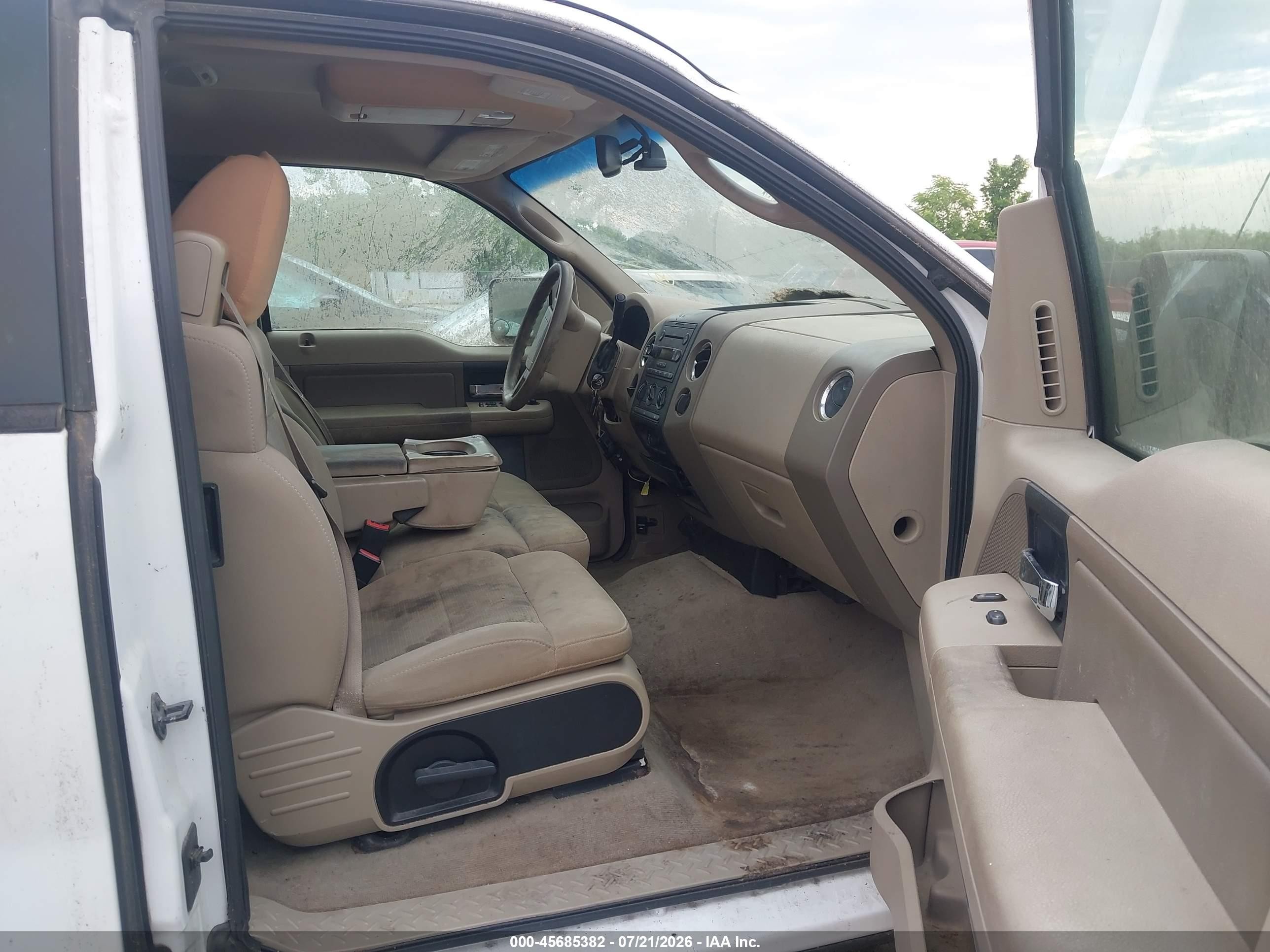 2006 Ford F-150 Lariat/xl/xlt White vin: 1FTPX12V46NB15320