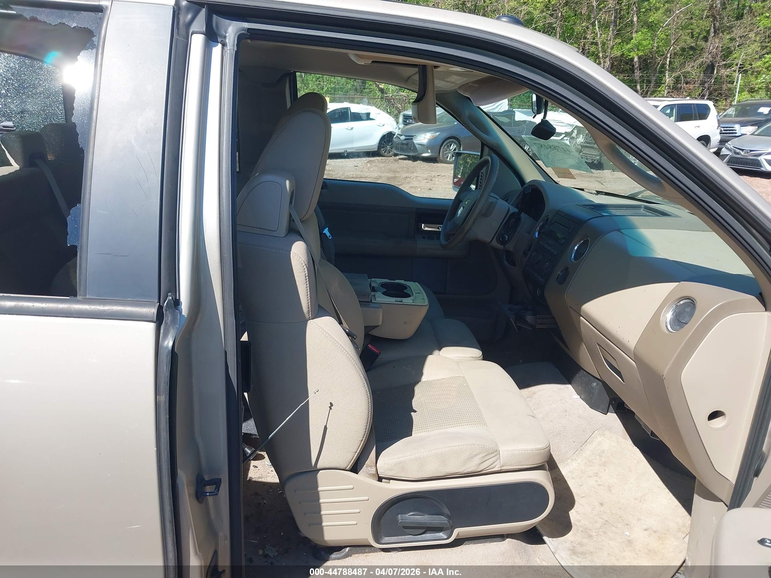 2007 Ford F-150 Lariat/stx/xl/xlt Champagne vin: 1FTPX12V47FA82914