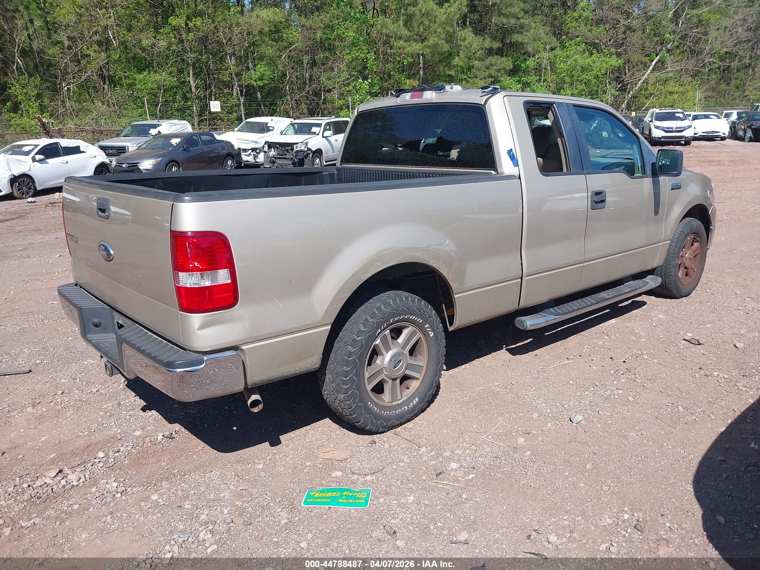 2007 Ford F-150 Lariat/stx/xl/xlt Champagne vin: 1FTPX12V47FA82914