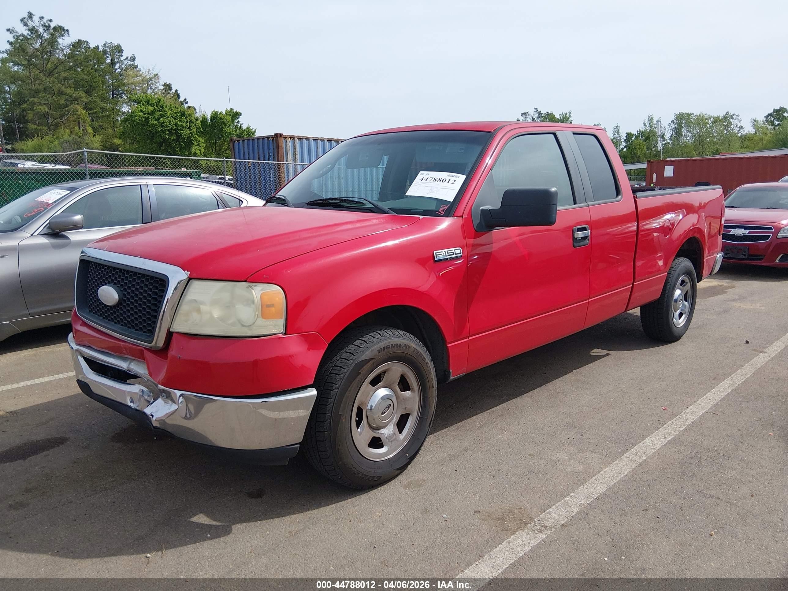 2007 Ford F-150 Lariat/stx/xl/xlt Красный vin: 1FTPX12V47NA04638