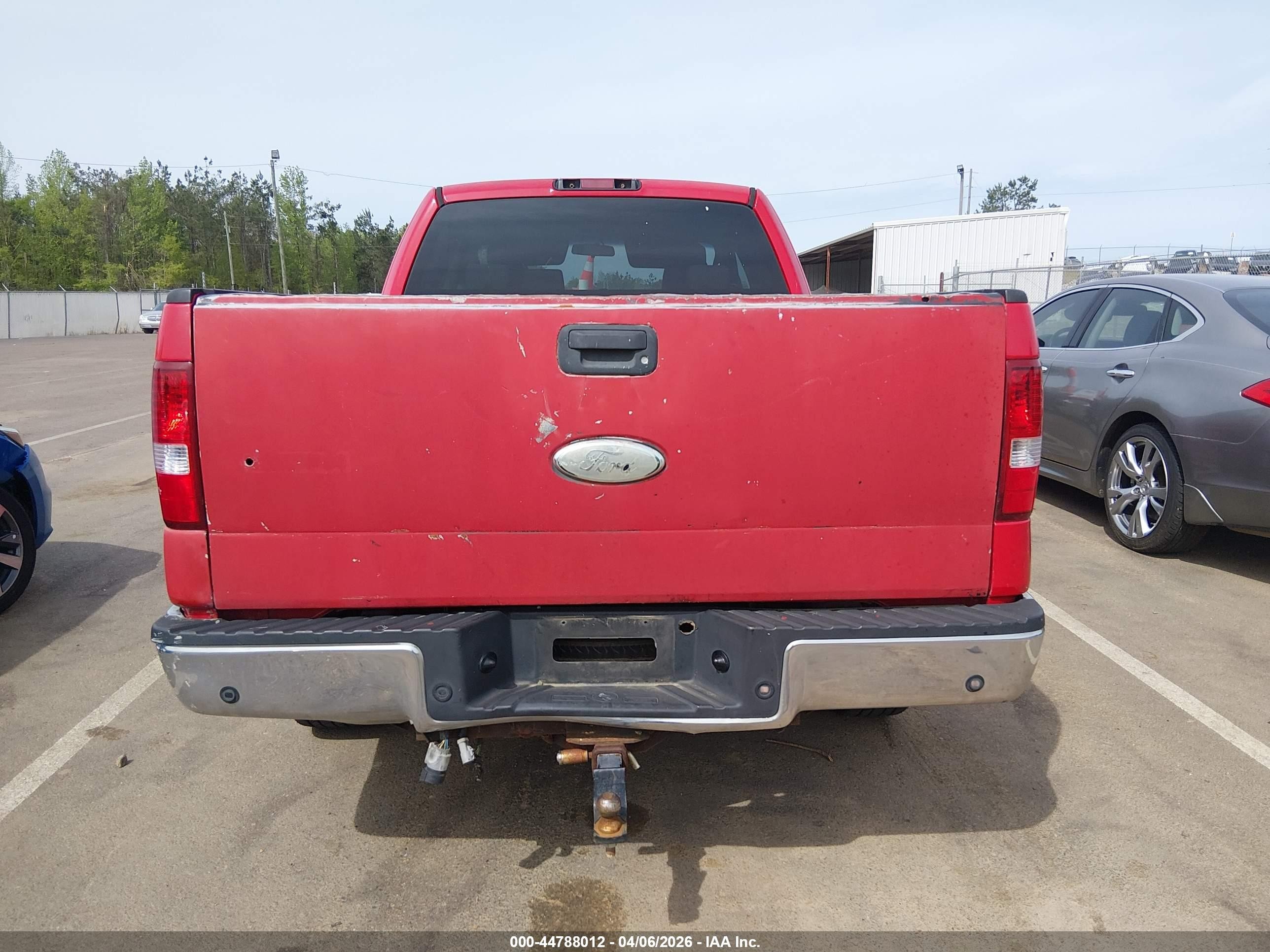 2007 Ford F-150 Lariat/stx/xl/xlt Красный vin: 1FTPX12V47NA04638