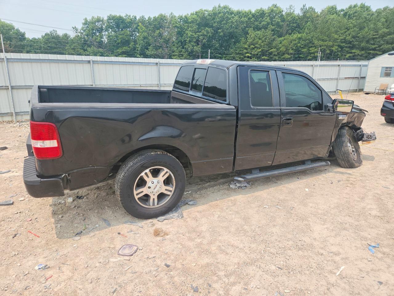 2007 Ford F150 Black vin: 1FTPX12V67KC10898