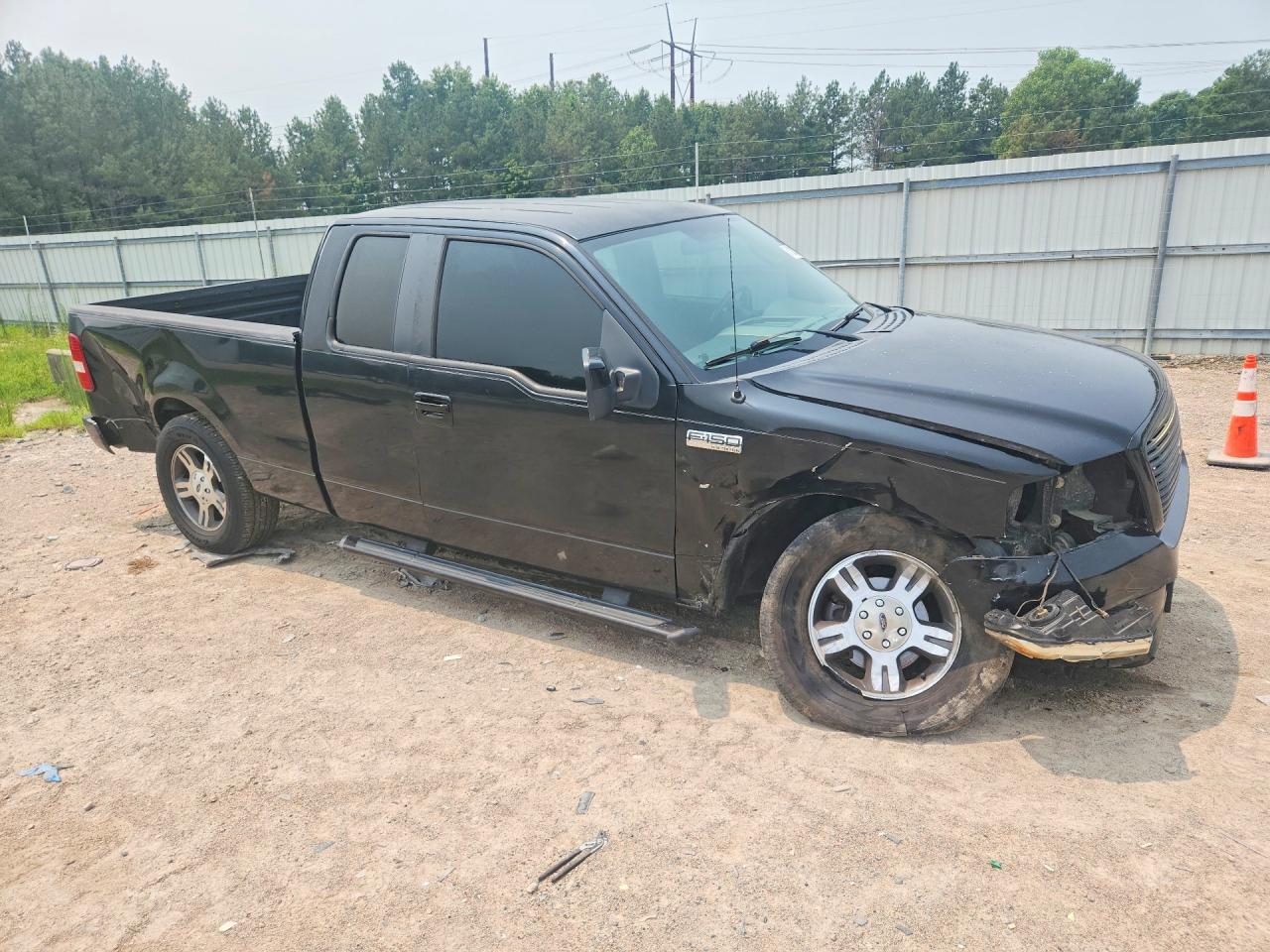 2007 Ford F150 Black vin: 1FTPX12V67KC10898