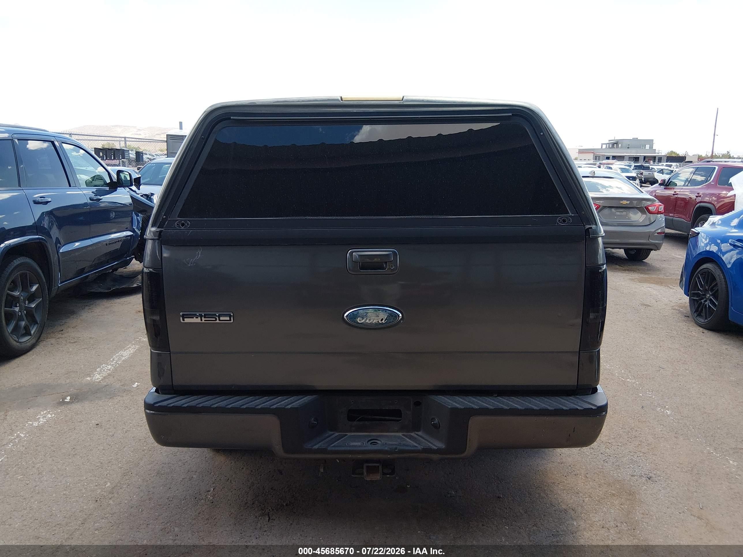 2007 Ford F-150 Lariat/stx/xl/xlt Gray vin: 1FTPX12V67KC45618