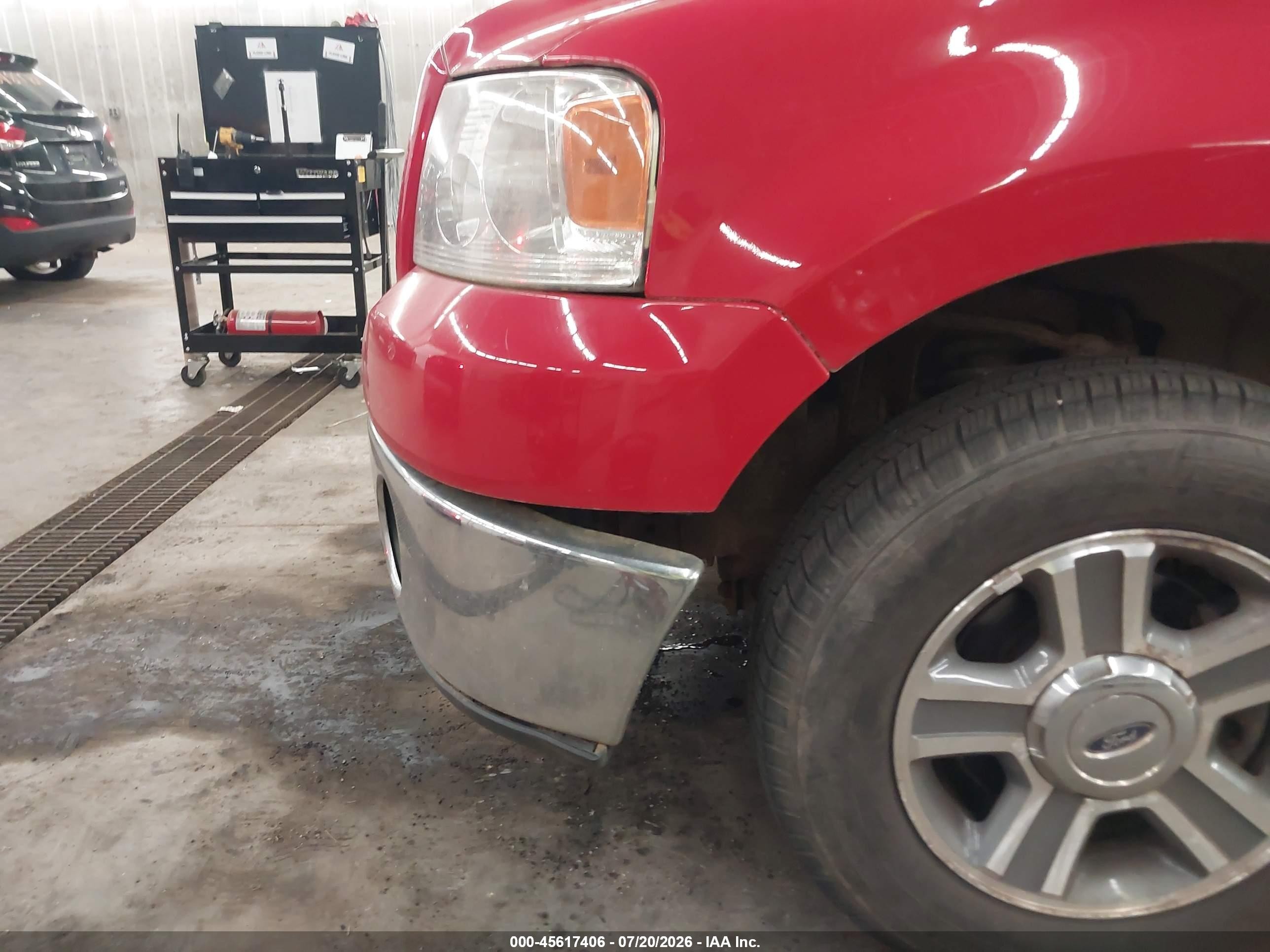 2006 Ford F-150 Lariat/xl/xlt Red vin: 1FTPX12V76FB35751