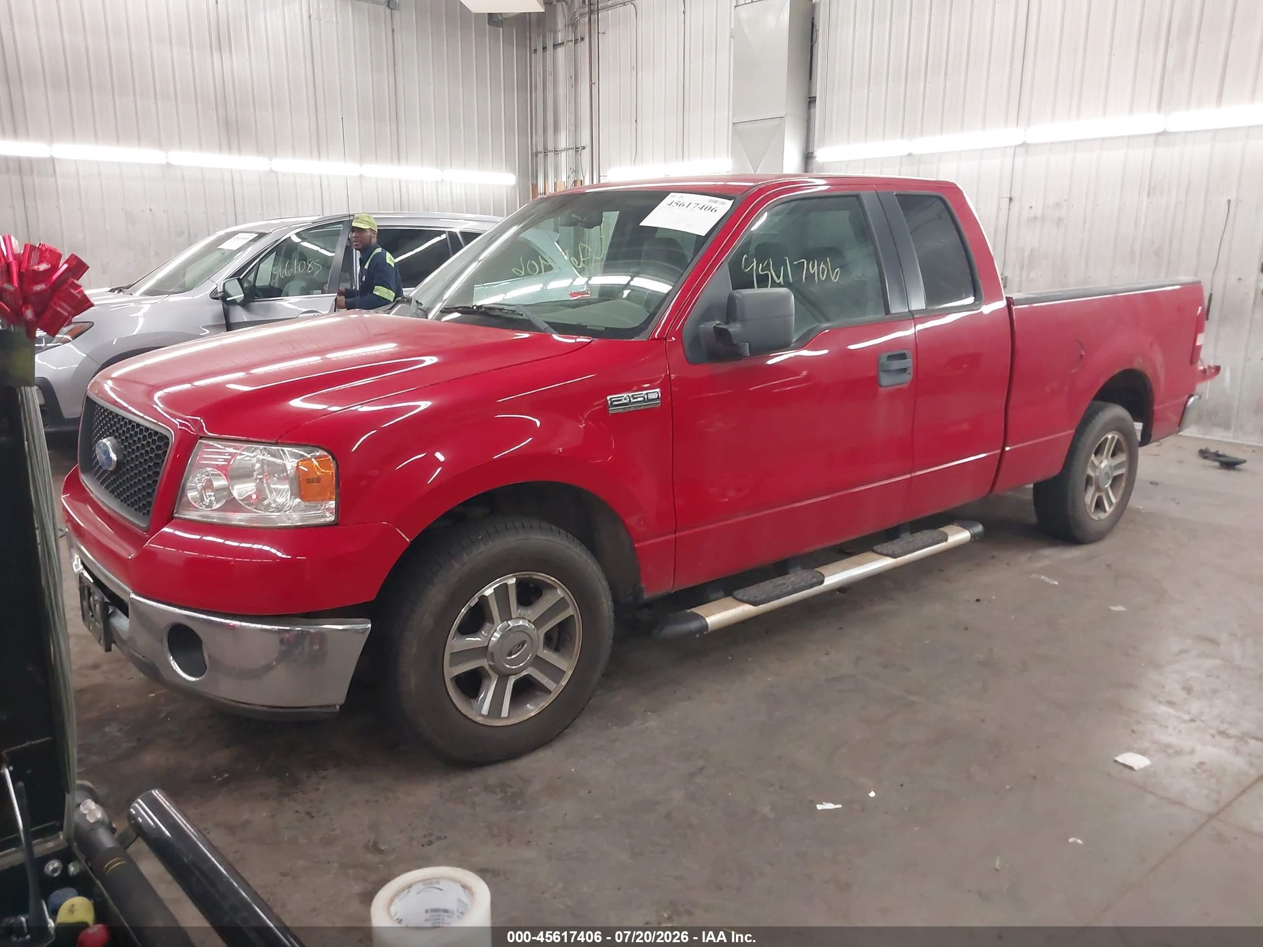 2006 Ford F-150 Lariat/xl/xlt Red vin: 1FTPX12V76FB35751