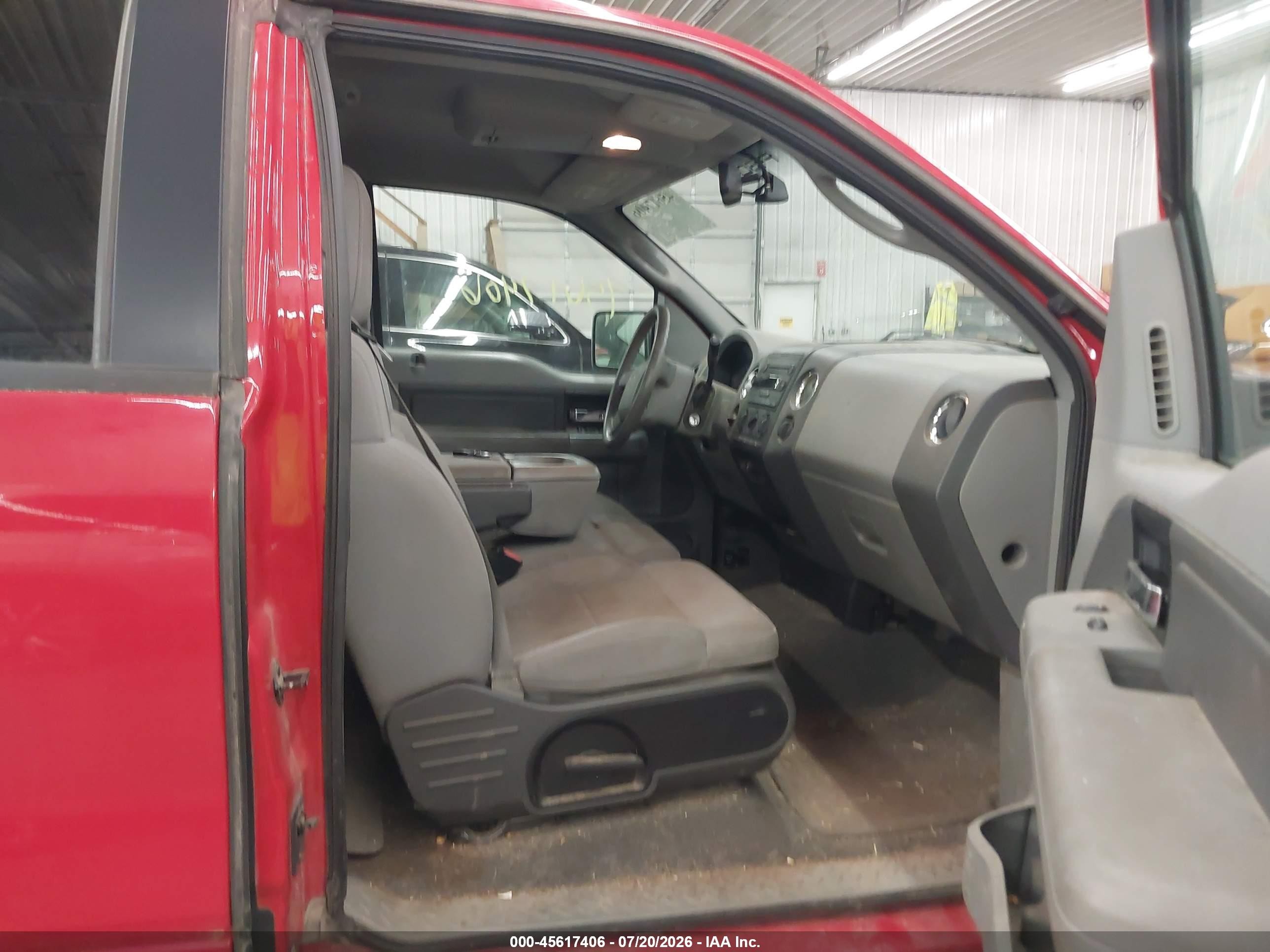 2006 Ford F-150 Lariat/xl/xlt Red vin: 1FTPX12V76FB35751