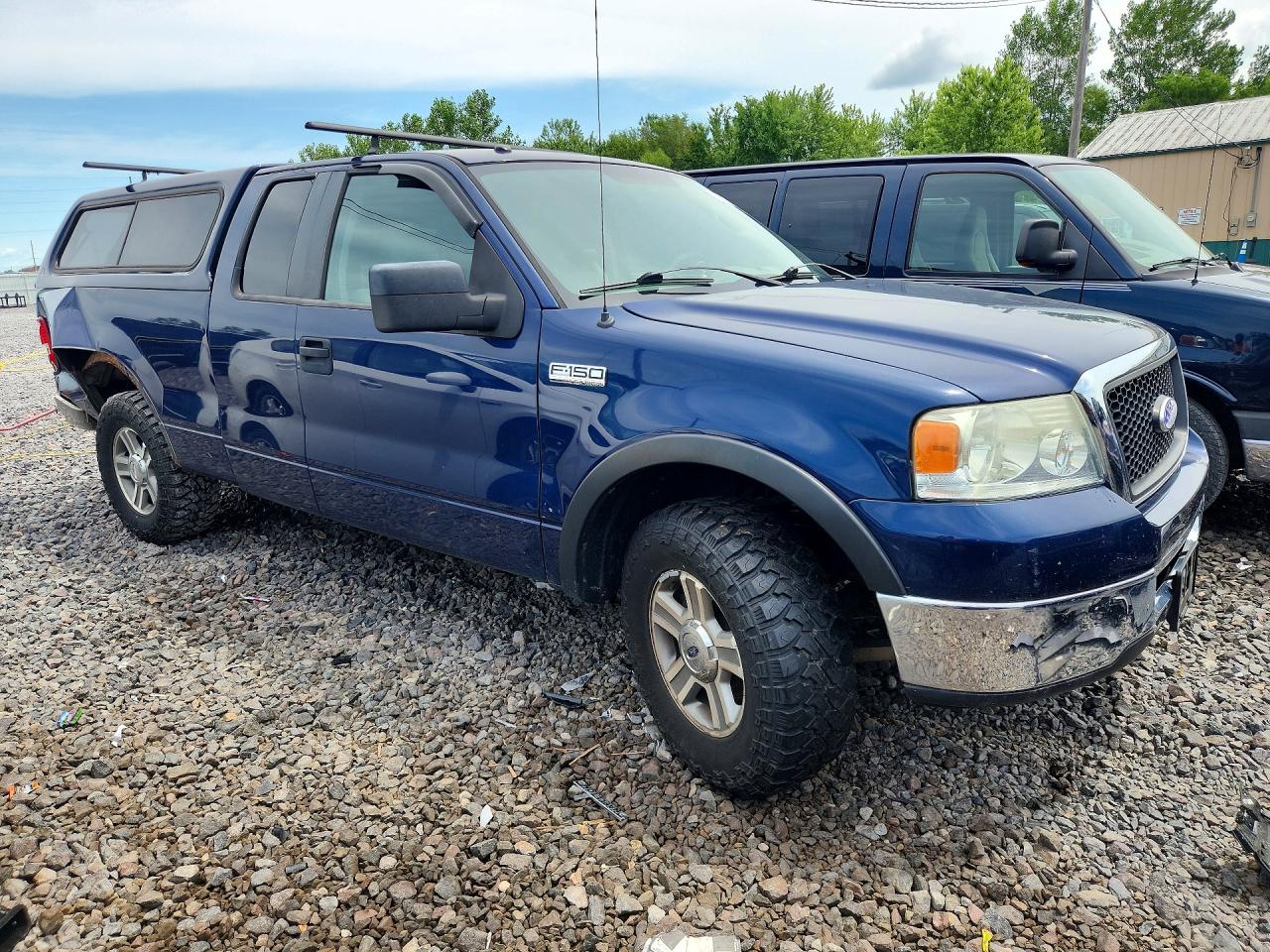 2007 Ford F150 Blue vin: 1FTPX12V87FA92488