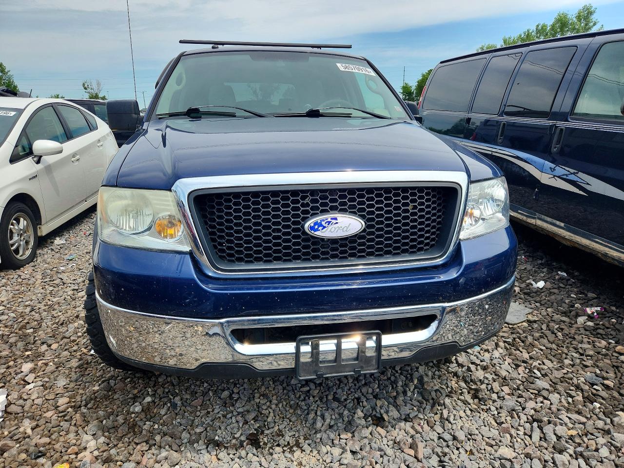 2007 Ford F150 Blue vin: 1FTPX12V87FA92488