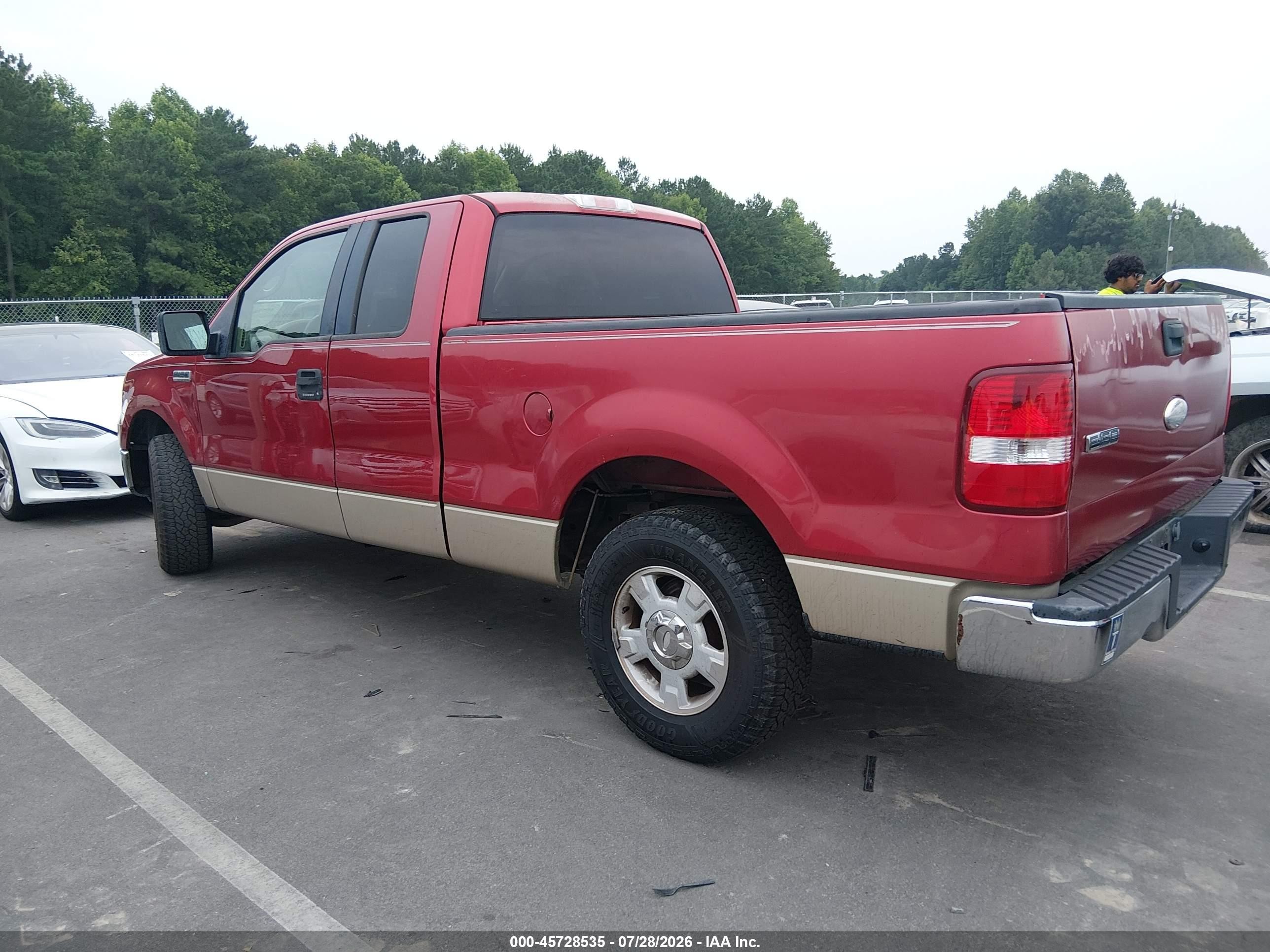 2007 Ford F-150 Lariat/stx/xl/xlt Красный vin: 1FTPX12V87FA93110