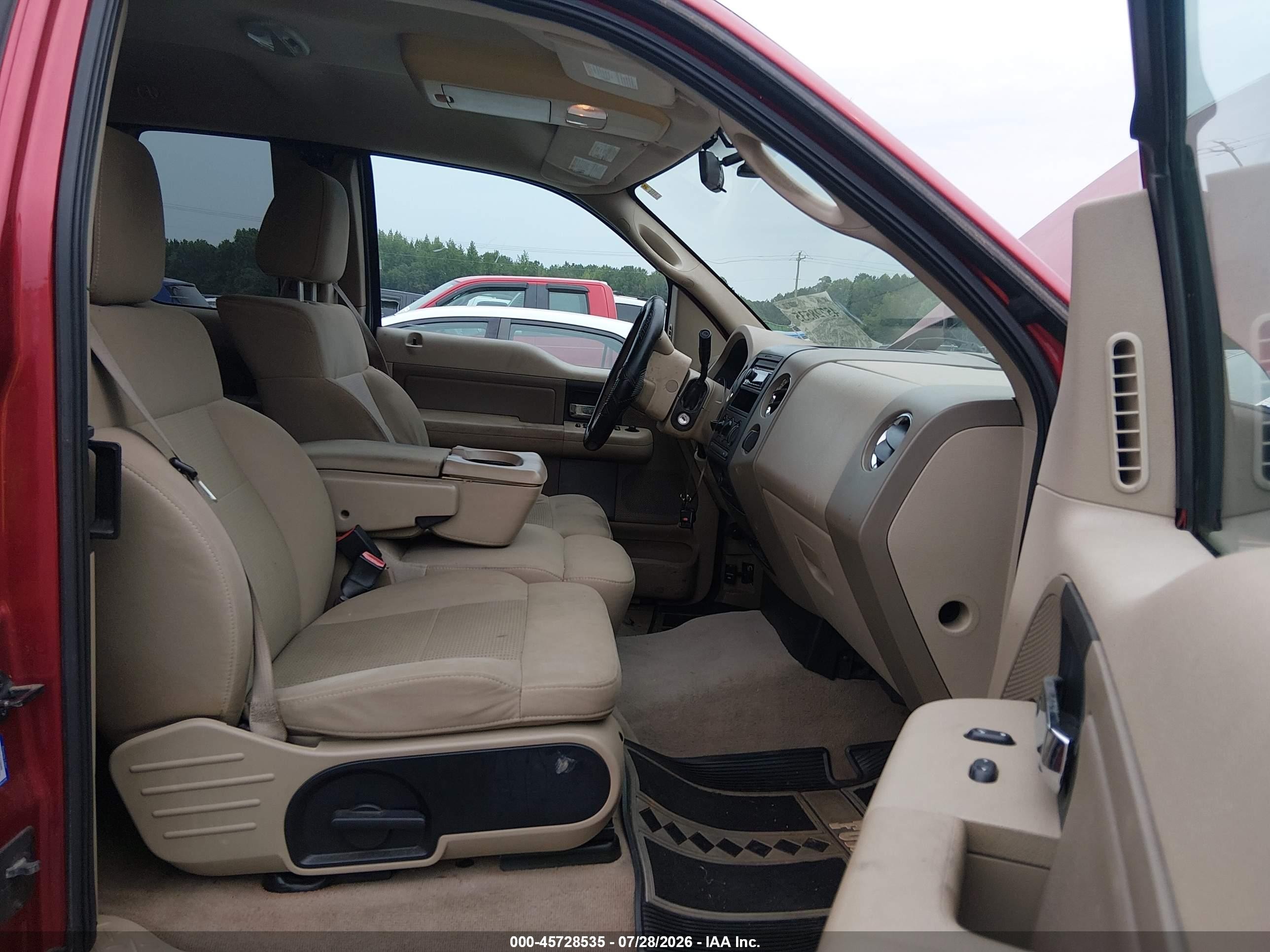 2007 Ford F-150 Lariat/stx/xl/xlt Красный vin: 1FTPX12V87FA93110
