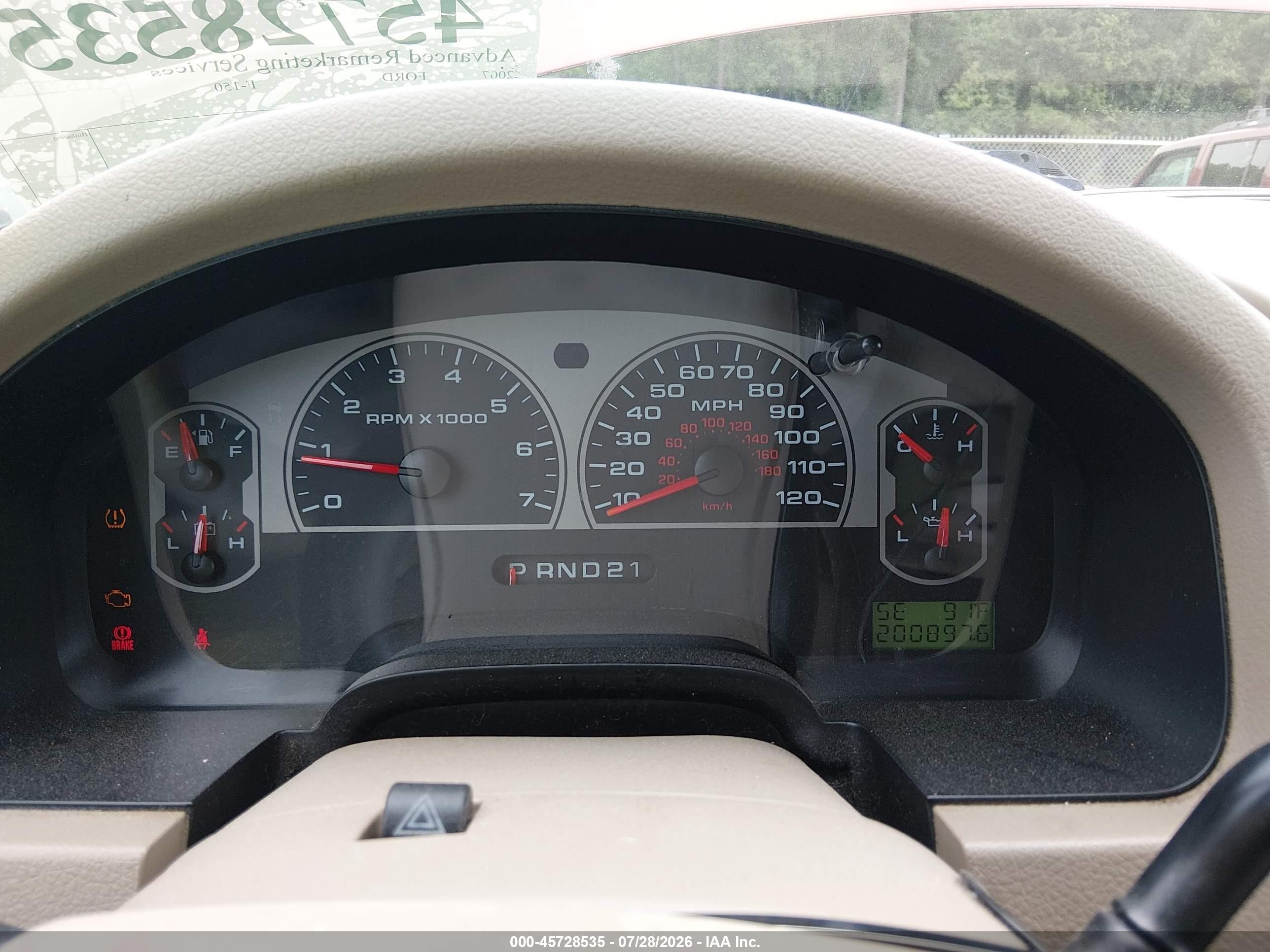 2007 Ford F-150 Lariat/stx/xl/xlt Красный vin: 1FTPX12V87FA93110