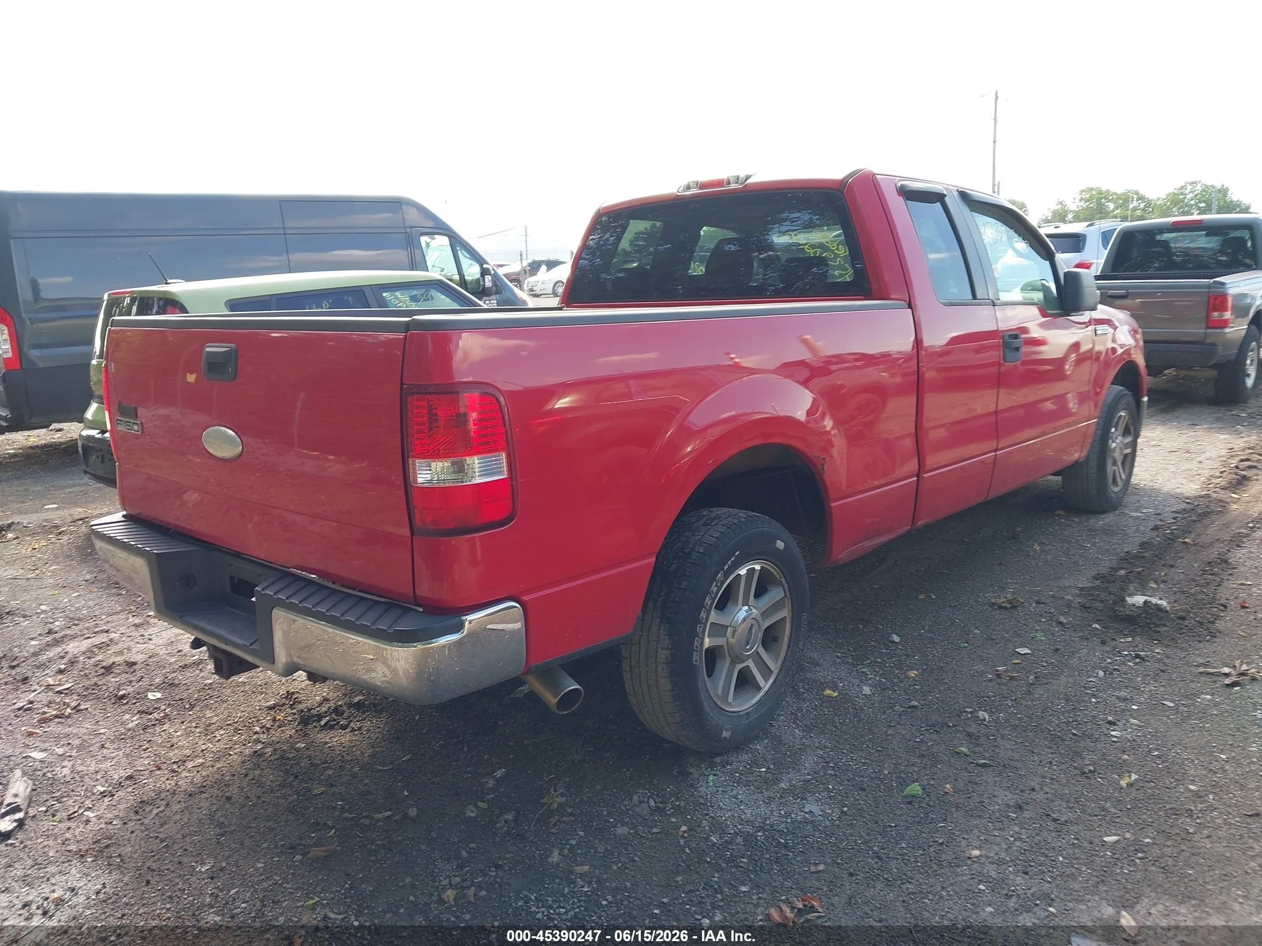 2007 Ford F-150 Lariat/stx/xl/xlt Red vin: 1FTPX12V87FB85009
