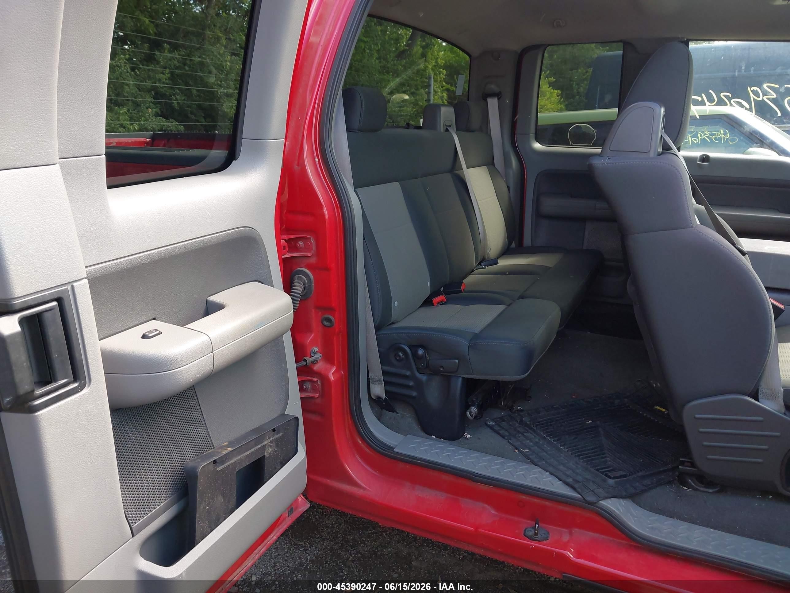 2007 Ford F-150 Lariat/stx/xl/xlt Red vin: 1FTPX12V87FB85009