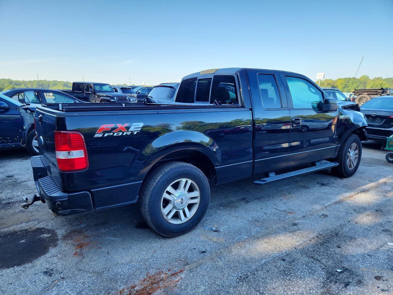 2007 Ford F150 Black vin: 1FTPX12V87KC13401