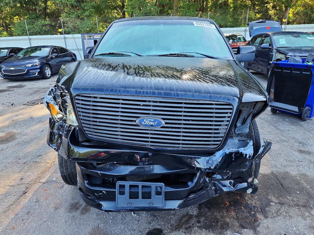 2007 Ford F150 Black vin: 1FTPX12V87KC13401