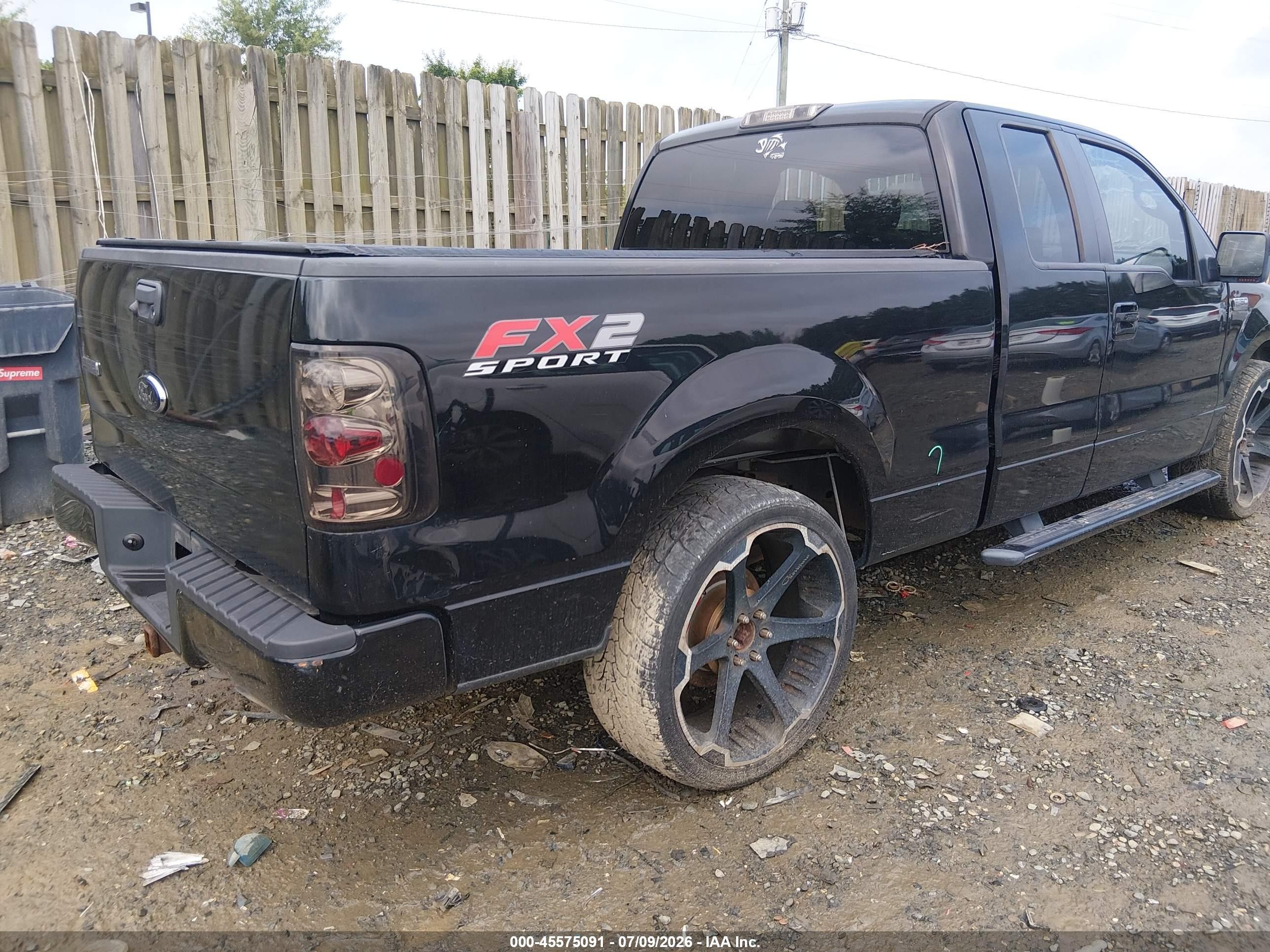 2007 Ford F-150 Lariat/stx/xl/xlt Black vin: 1FTPX12V87KD55179
