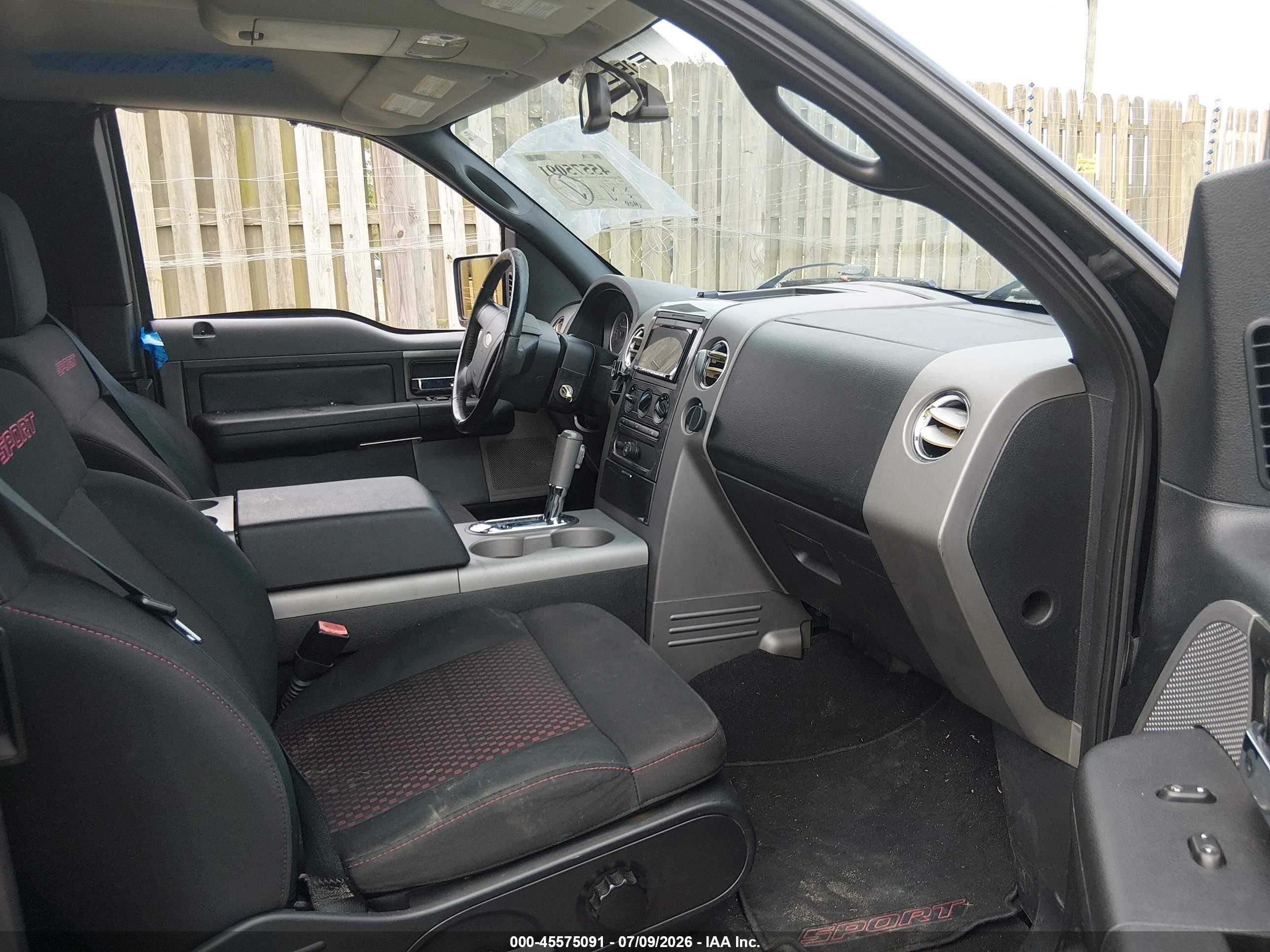 2007 Ford F-150 Lariat/stx/xl/xlt Black vin: 1FTPX12V87KD55179