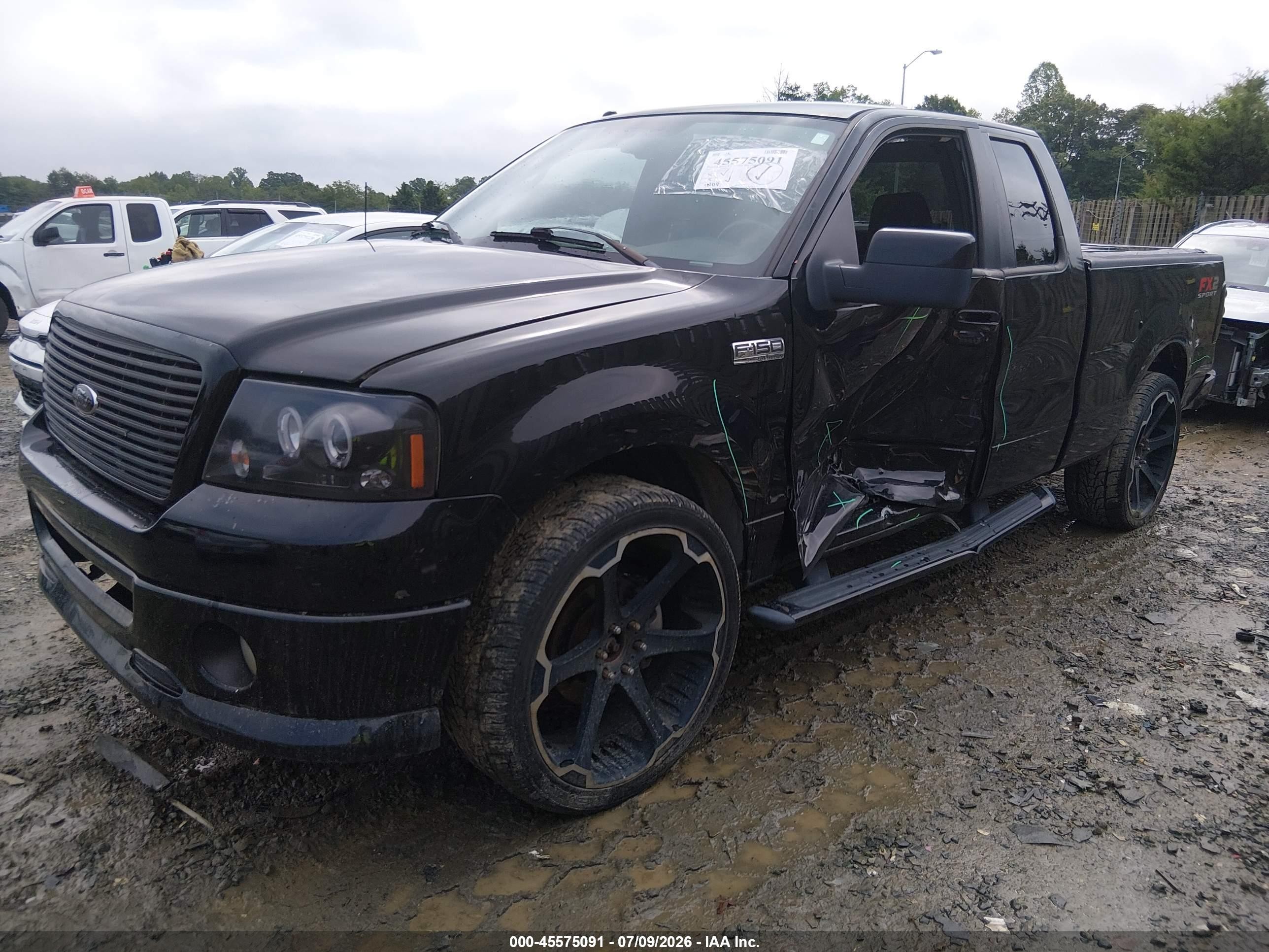 2007 Ford F-150 Lariat/stx/xl/xlt Black vin: 1FTPX12V87KD55179