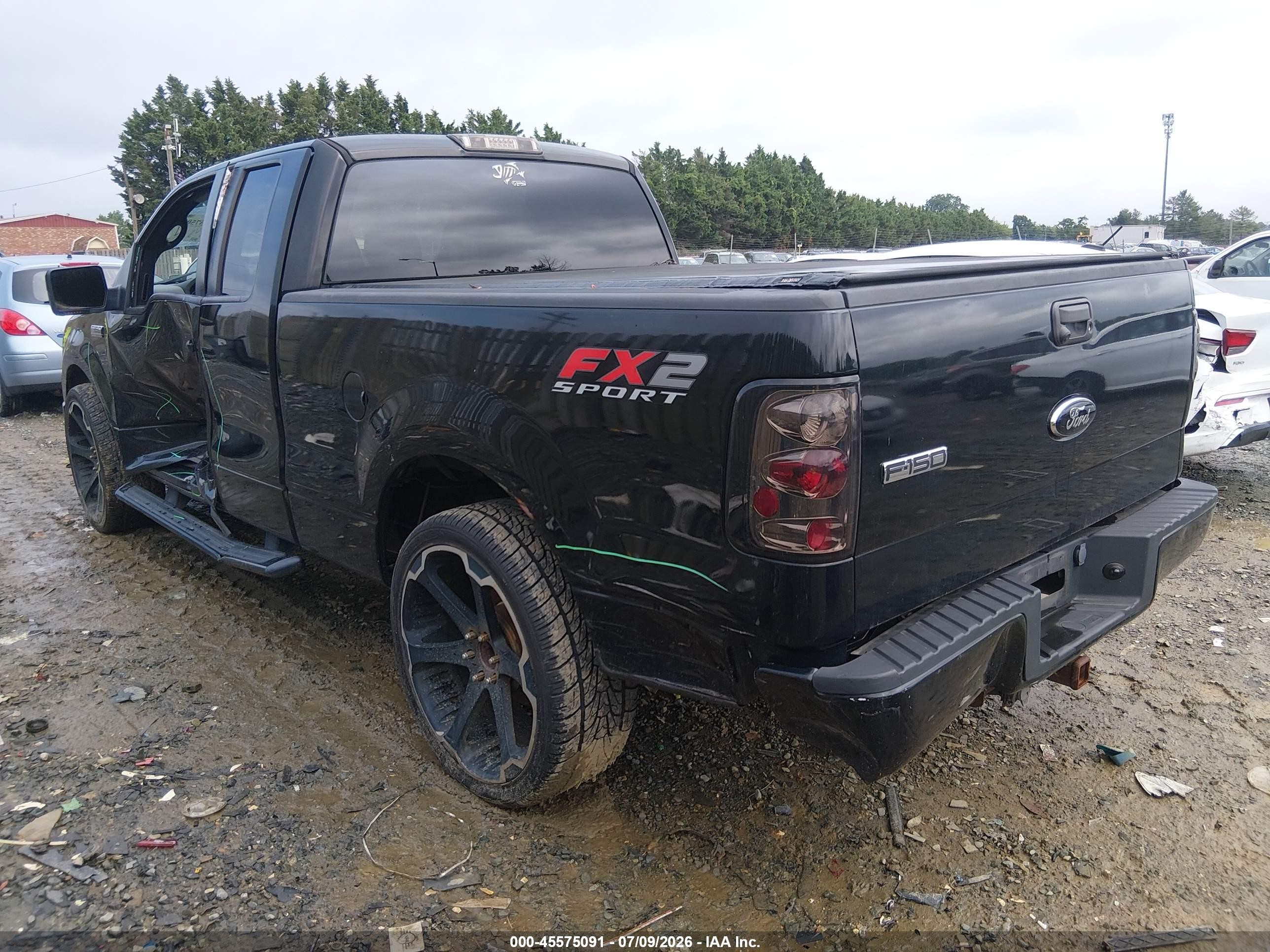 2007 Ford F-150 Lariat/stx/xl/xlt Black vin: 1FTPX12V87KD55179
