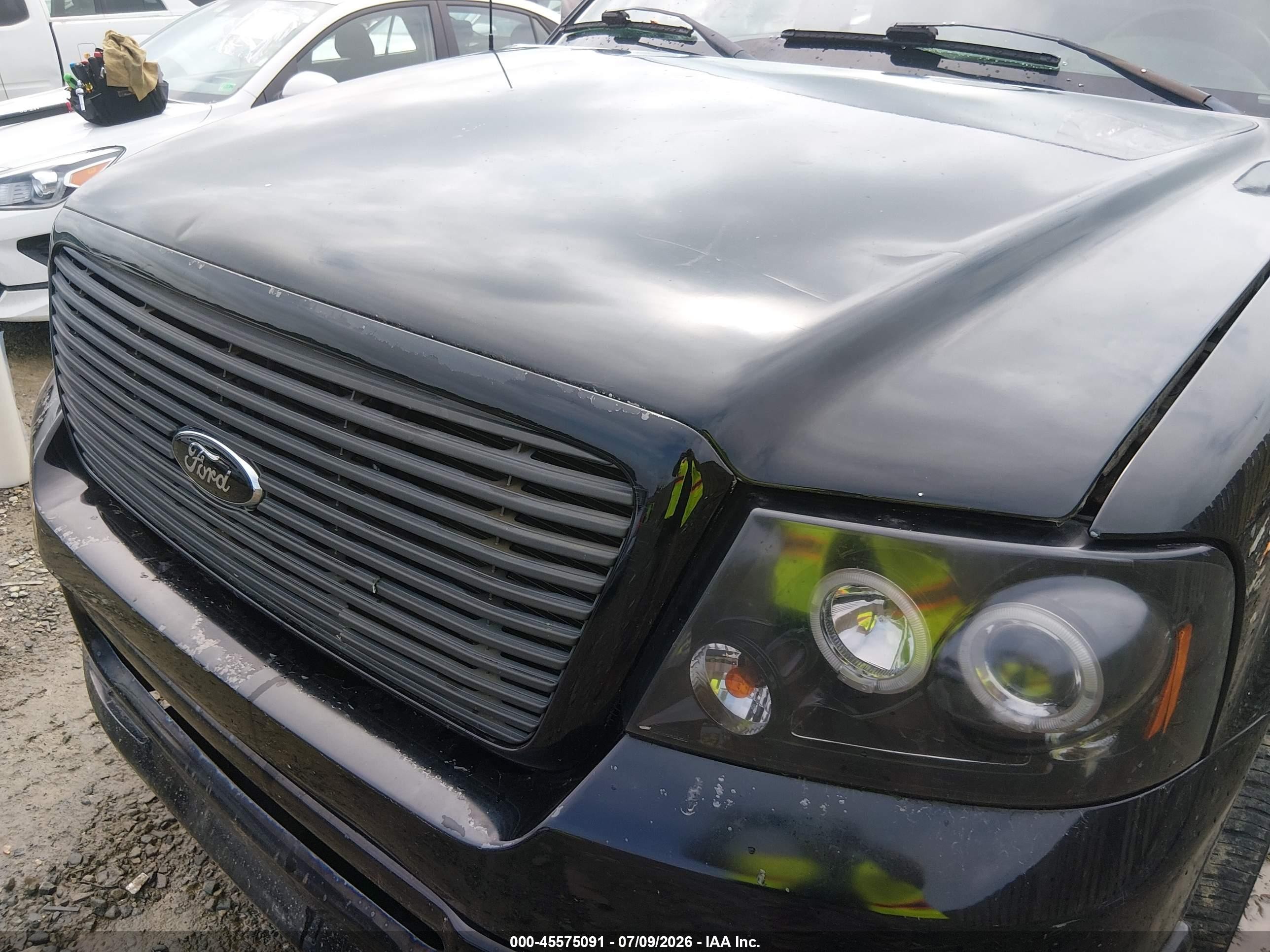 2007 Ford F-150 Lariat/stx/xl/xlt Black vin: 1FTPX12V87KD55179
