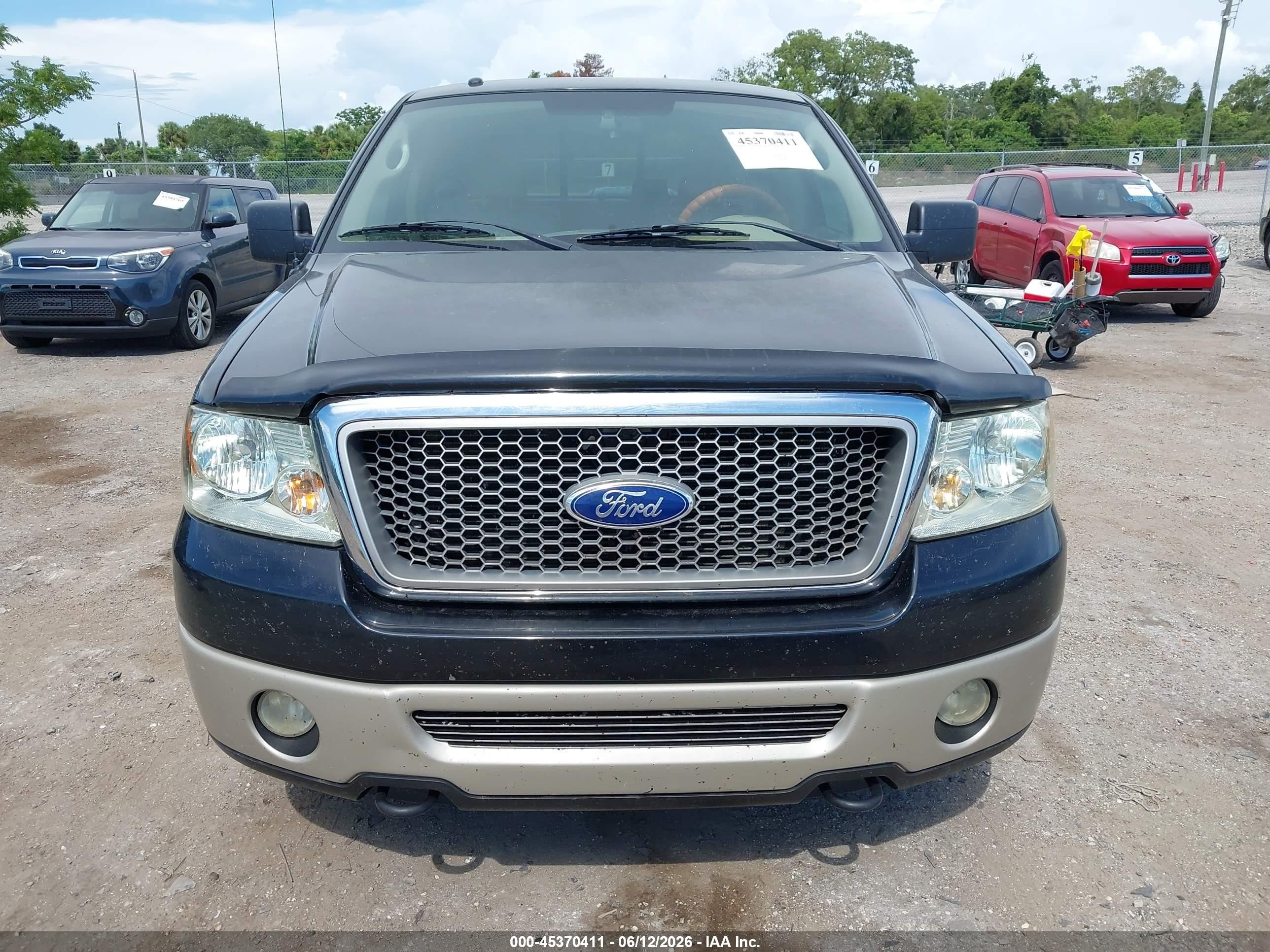 2007 Ford F-150 Lariat/stx/xl/xlt Black vin: 1FTPX12V87NA41580