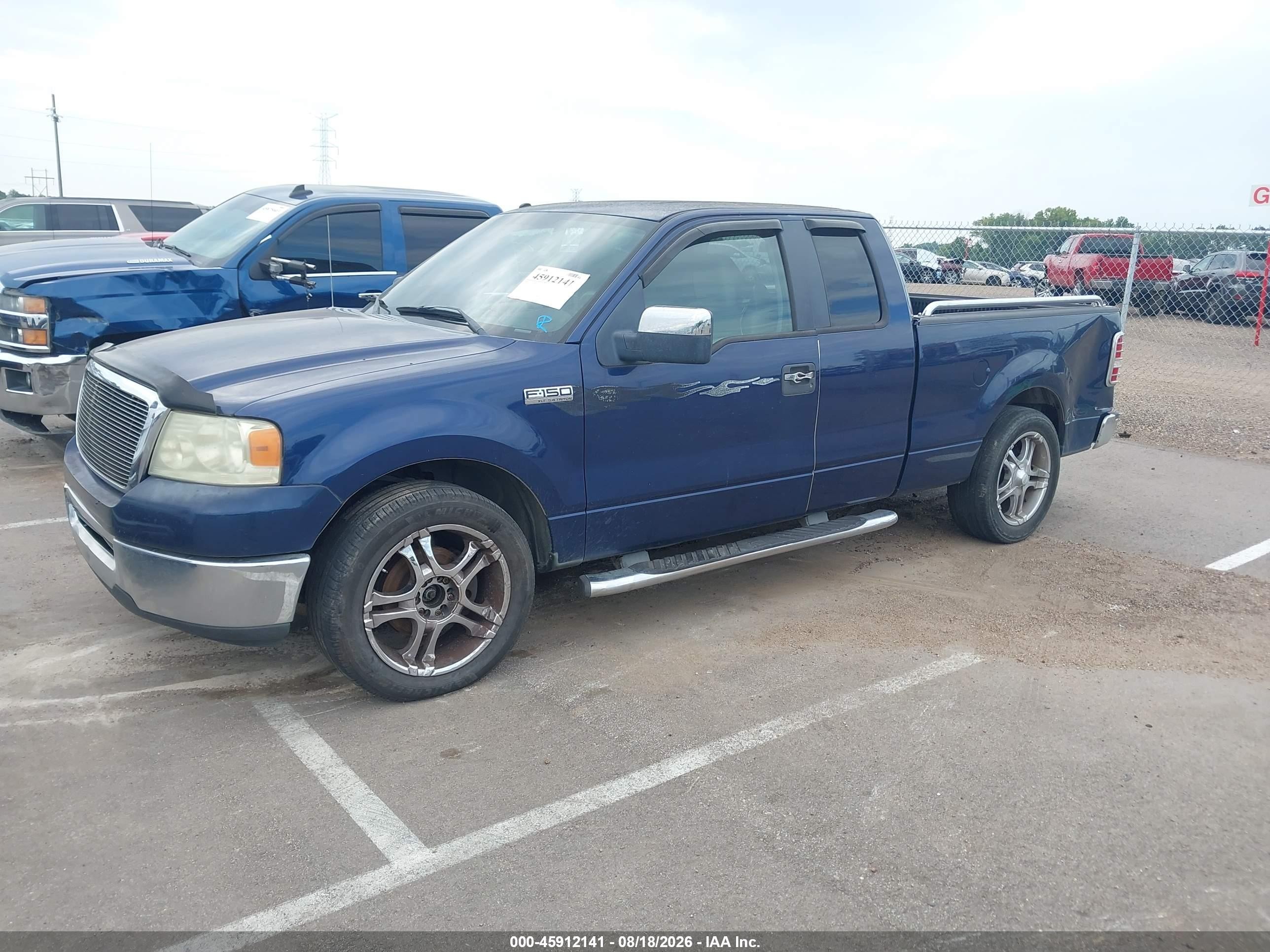 2008 Ford F-150 60th Anniversary/fx2/lariat/xl/xlt Blue vin: 1FTPX12V88FA93934